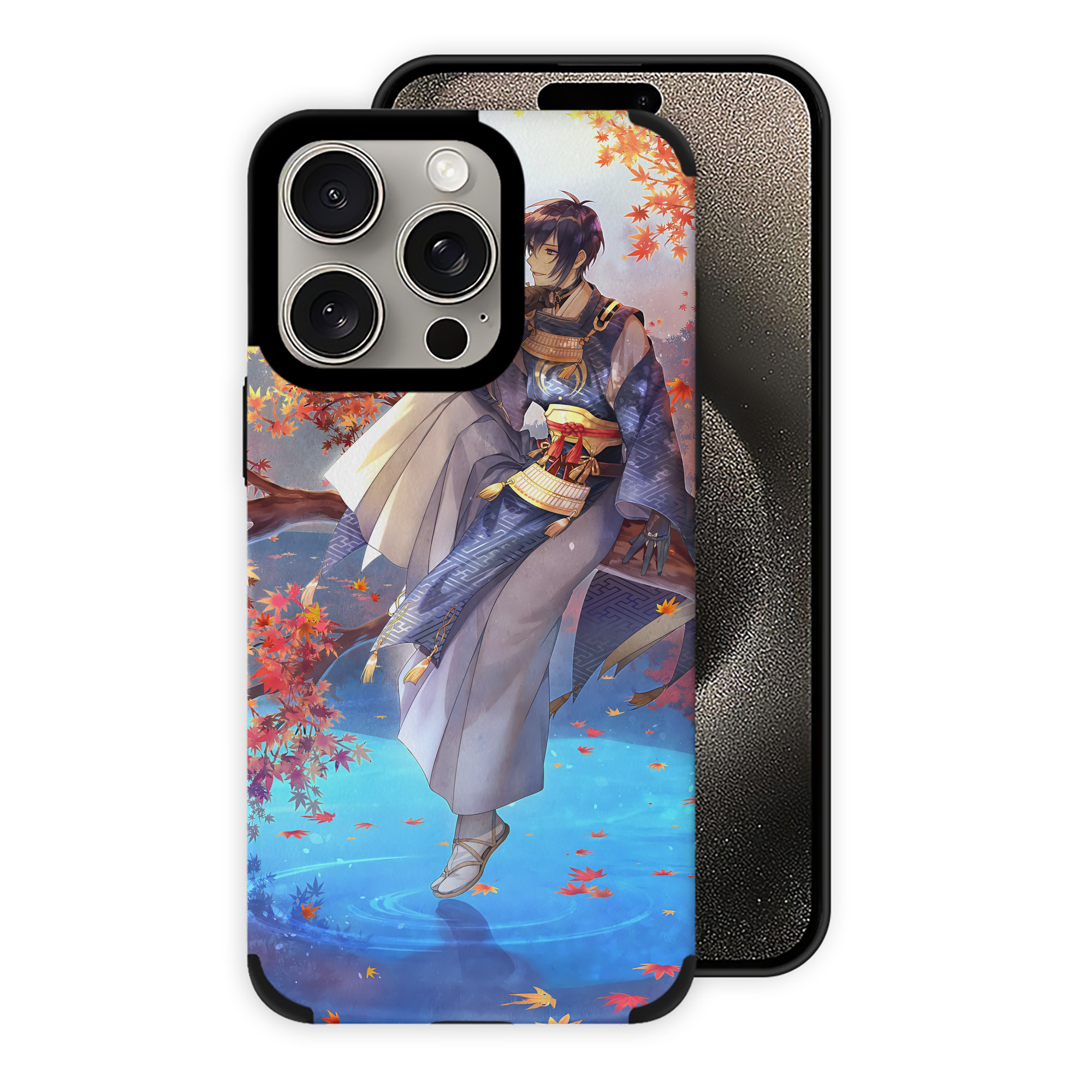 （画像用） 刀剣乱舞 Touken Ranbu 【iPhone15ProMax対応】 PUレザー スマホケース 耐衝撃＆黄変防止