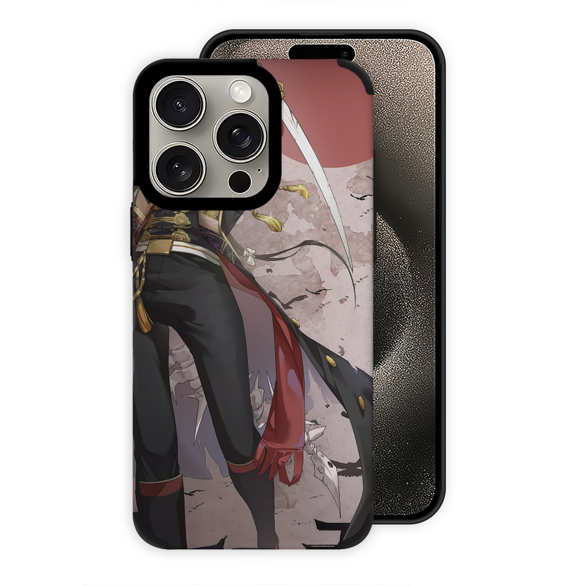 （画像用） 刀剣乱舞 Touken Ranbu 【iPhone15ProMax対応】 PUレザー スマホケース 耐衝撃＆黄変防止