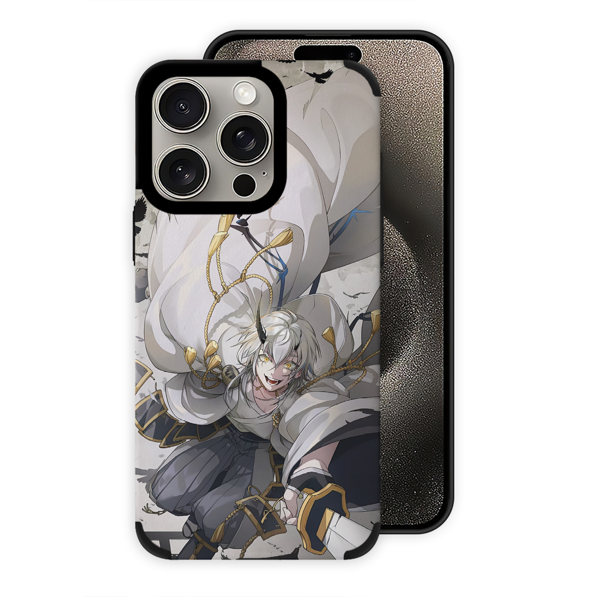 （画像用） 刀剣乱舞 Touken Ranbu 【iPhone15ProMax対応】 PUレザー スマホケース 耐衝撃＆黄変防止