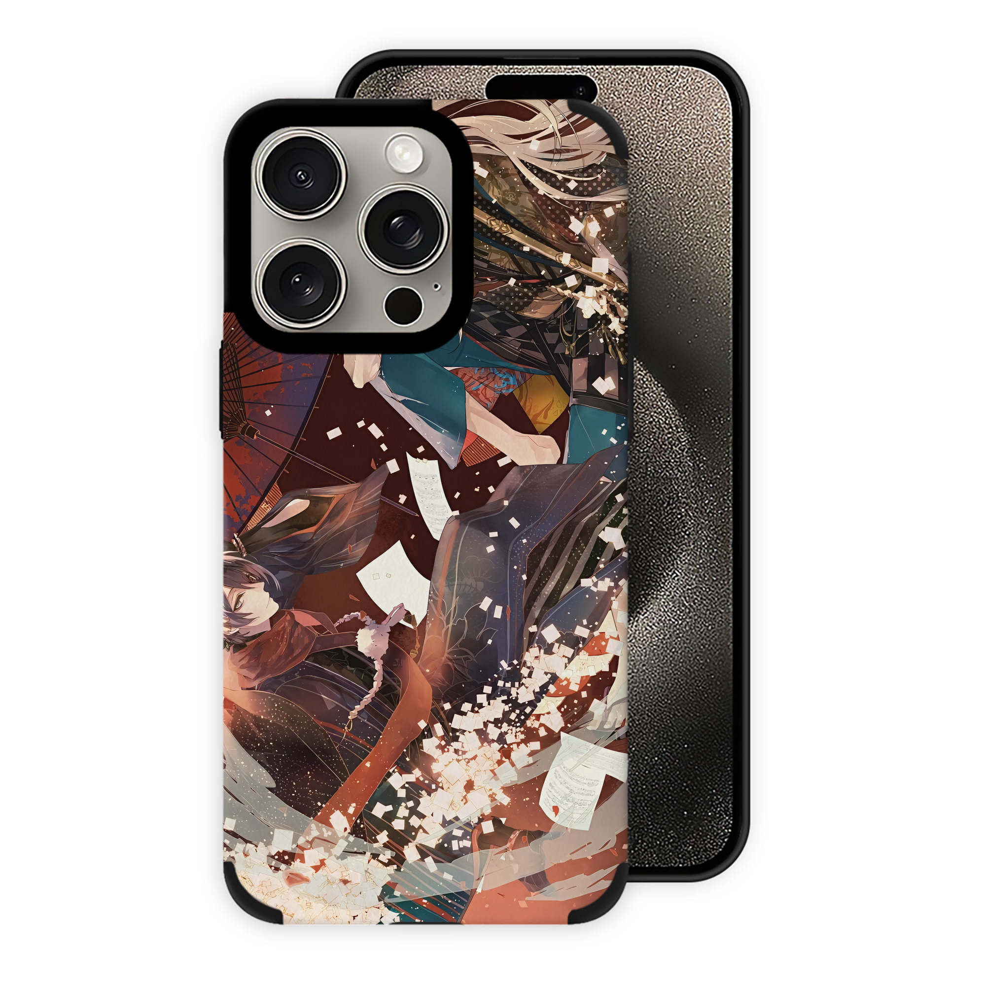 （画像用） 刀剣乱舞 Touken Ranbu 【iPhone15ProMax対応】 PUレザー スマホケース 耐衝撃＆黄変防止
