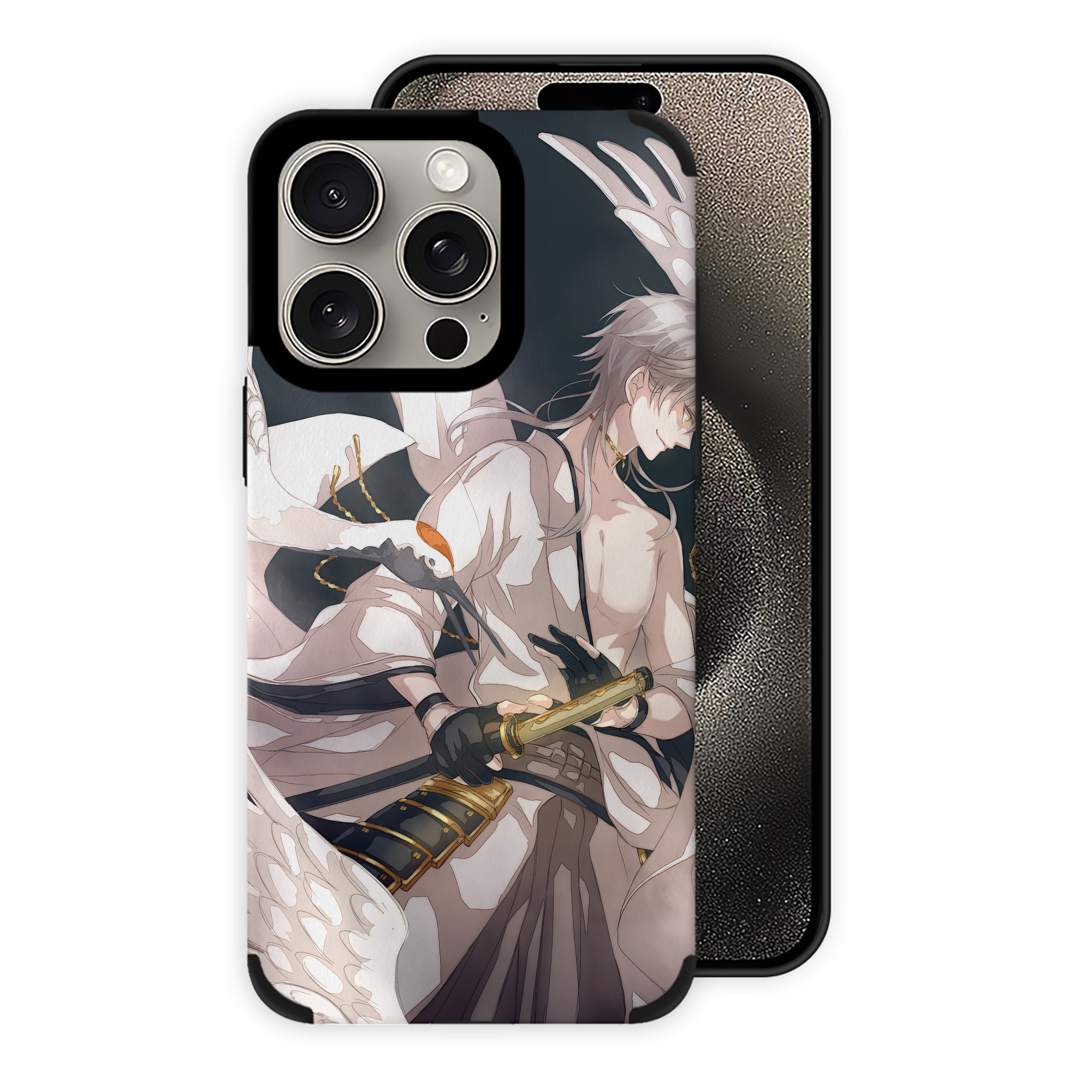 （画像用） 刀剣乱舞 Touken Ranbu 【iPhone15ProMax対応】 PUレザー スマホケース 耐衝撃＆黄変防止