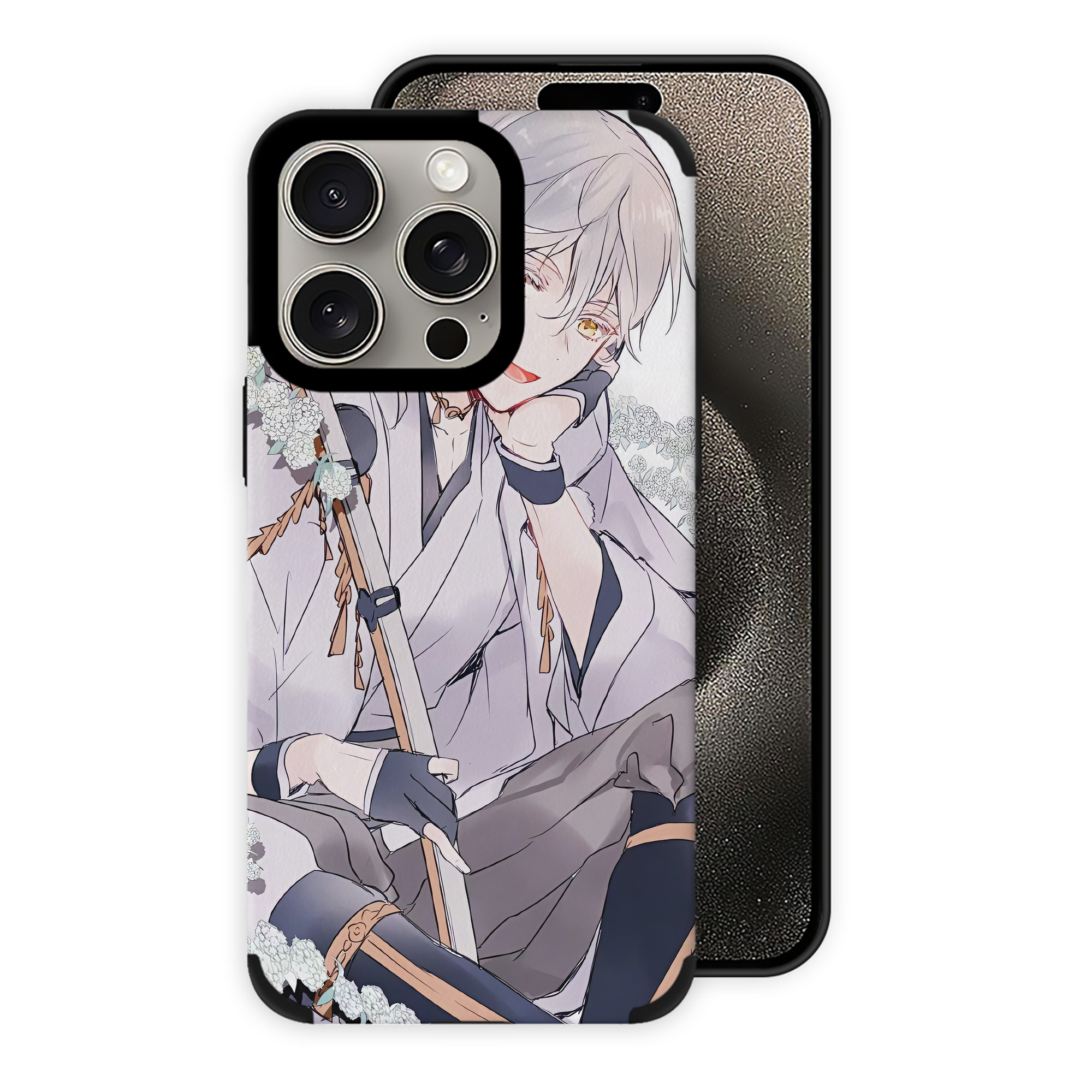 （画像用） 刀剣乱舞 Touken Ranbu 【iPhone15ProMax対応】 PUレザー スマホケース 耐衝撃＆黄変防止