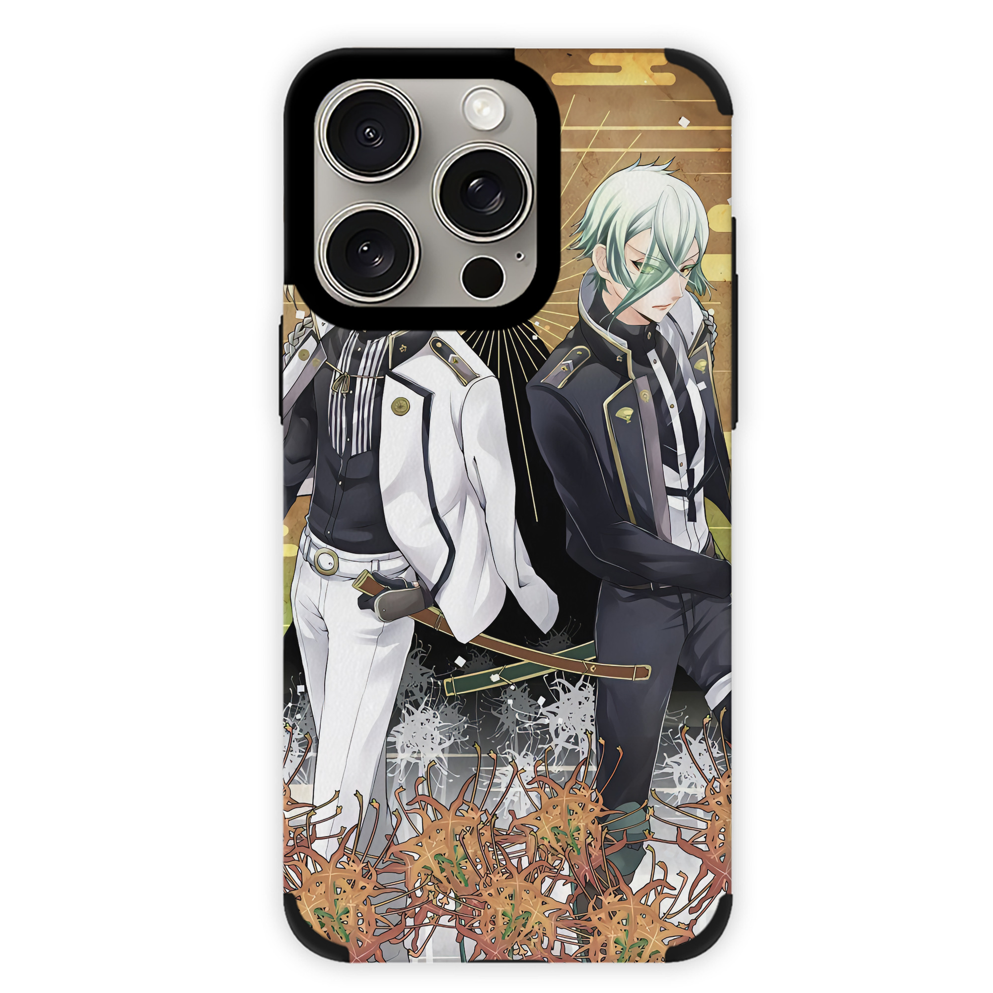 （画像用） 刀剣乱舞 Touken Ranbu 【iPhone15ProMax対応】 PUレザー スマホケース 耐衝撃＆黄変防止