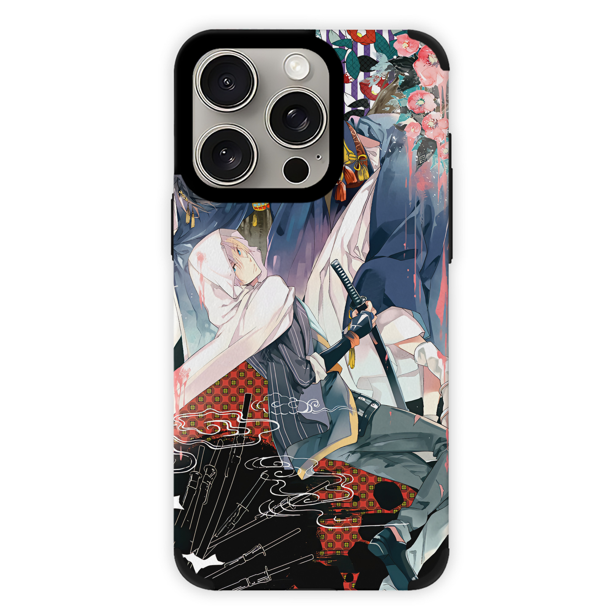 （画像用） 刀剣乱舞 Touken Ranbu 【iPhone15ProMax対応】 PUレザー スマホケース 耐衝撃＆黄変防止