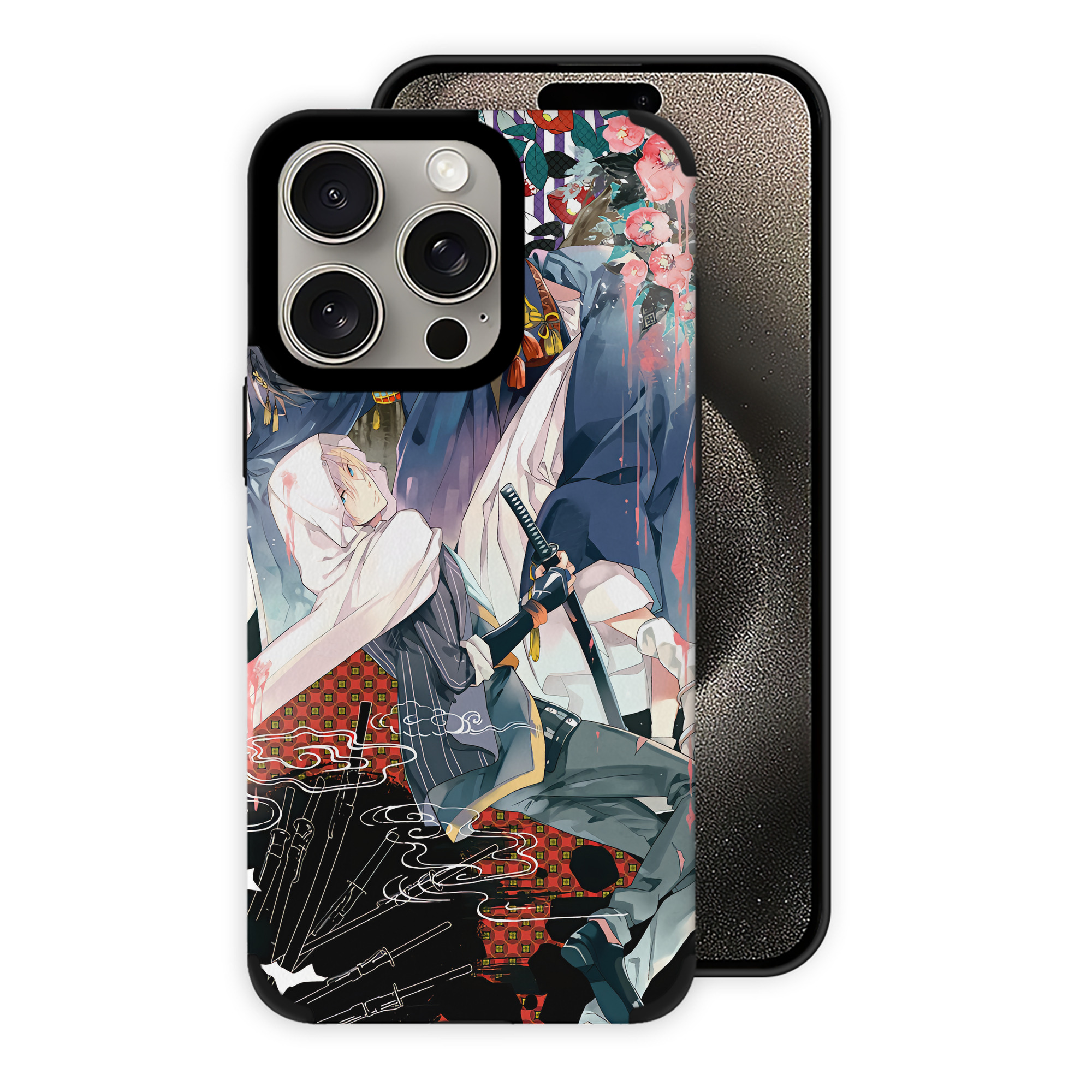（画像用） 刀剣乱舞 Touken Ranbu 【iPhone15ProMax対応】 PUレザー スマホケース 耐衝撃＆黄変防止