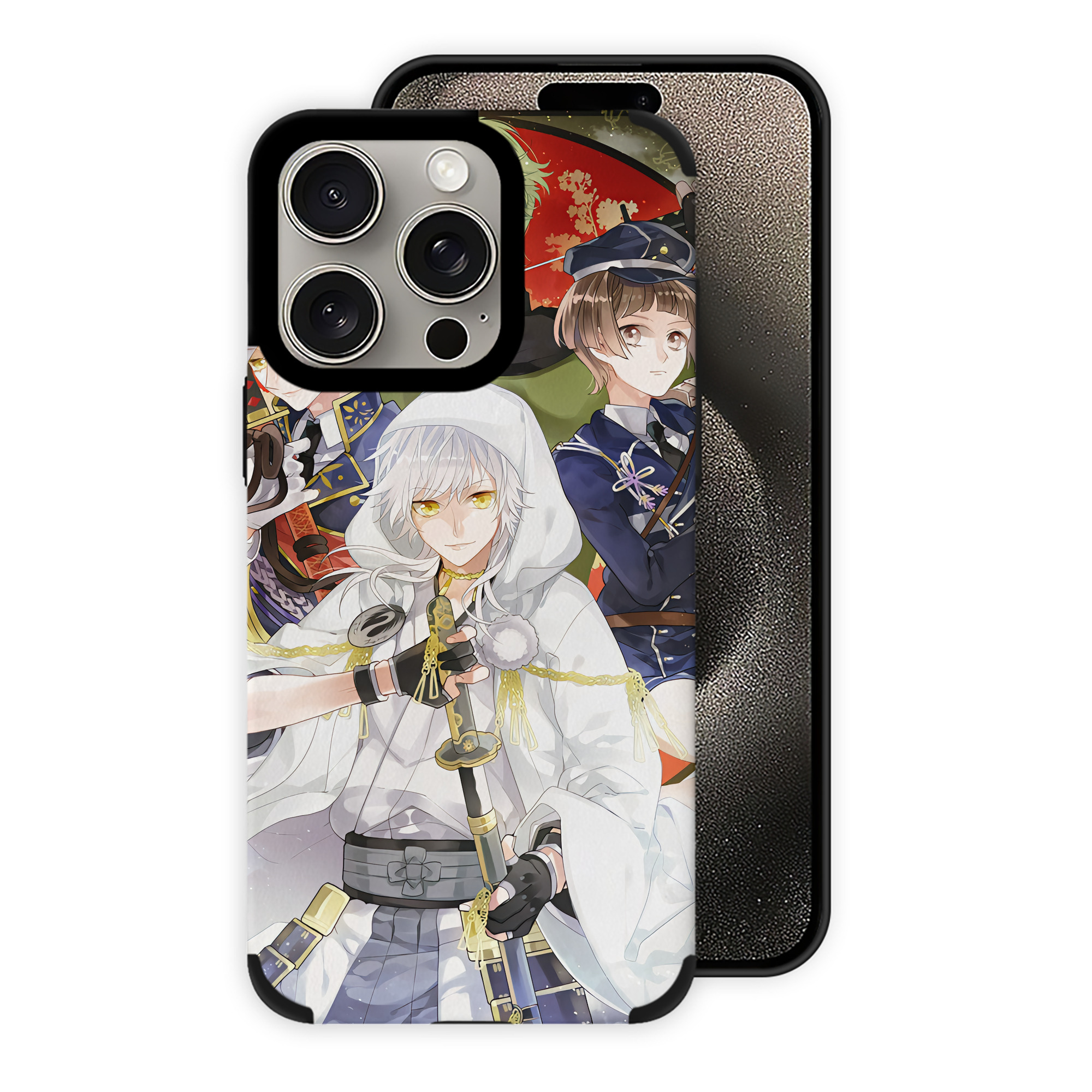 （画像用） 刀剣乱舞 Touken Ranbu 【iPhone15ProMax対応】 PUレザー スマホケース 耐衝撃＆黄変防止