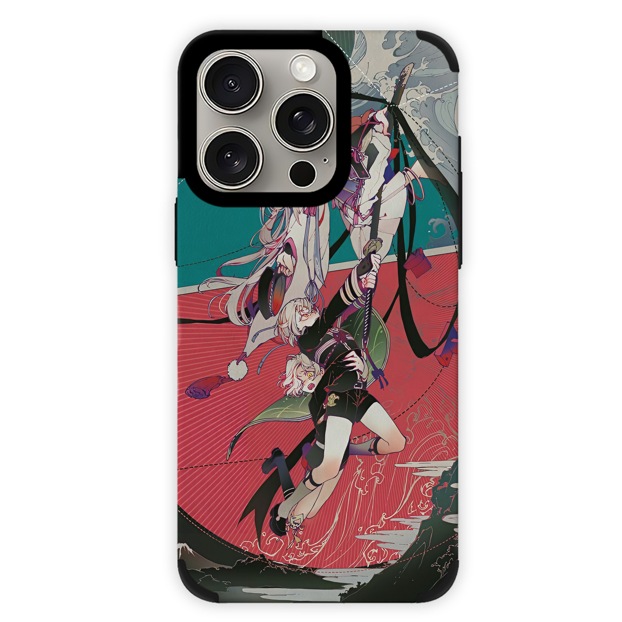 （画像用） 刀剣乱舞 Touken Ranbu 【iPhone15ProMax対応】 PUレザー スマホケース 耐衝撃＆黄変防止