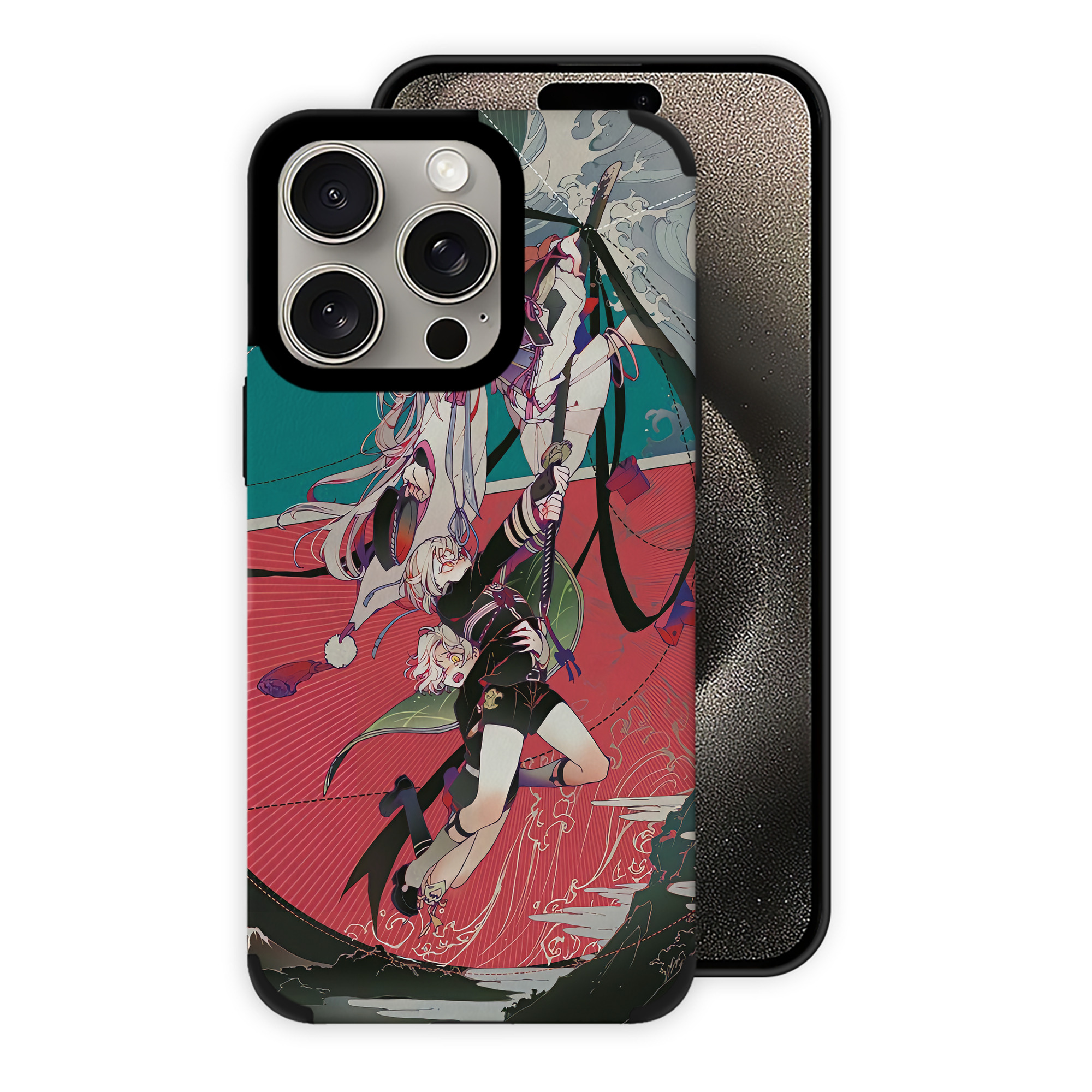 （画像用） 刀剣乱舞 Touken Ranbu 【iPhone15ProMax対応】 PUレザー スマホケース 耐衝撃＆黄変防止