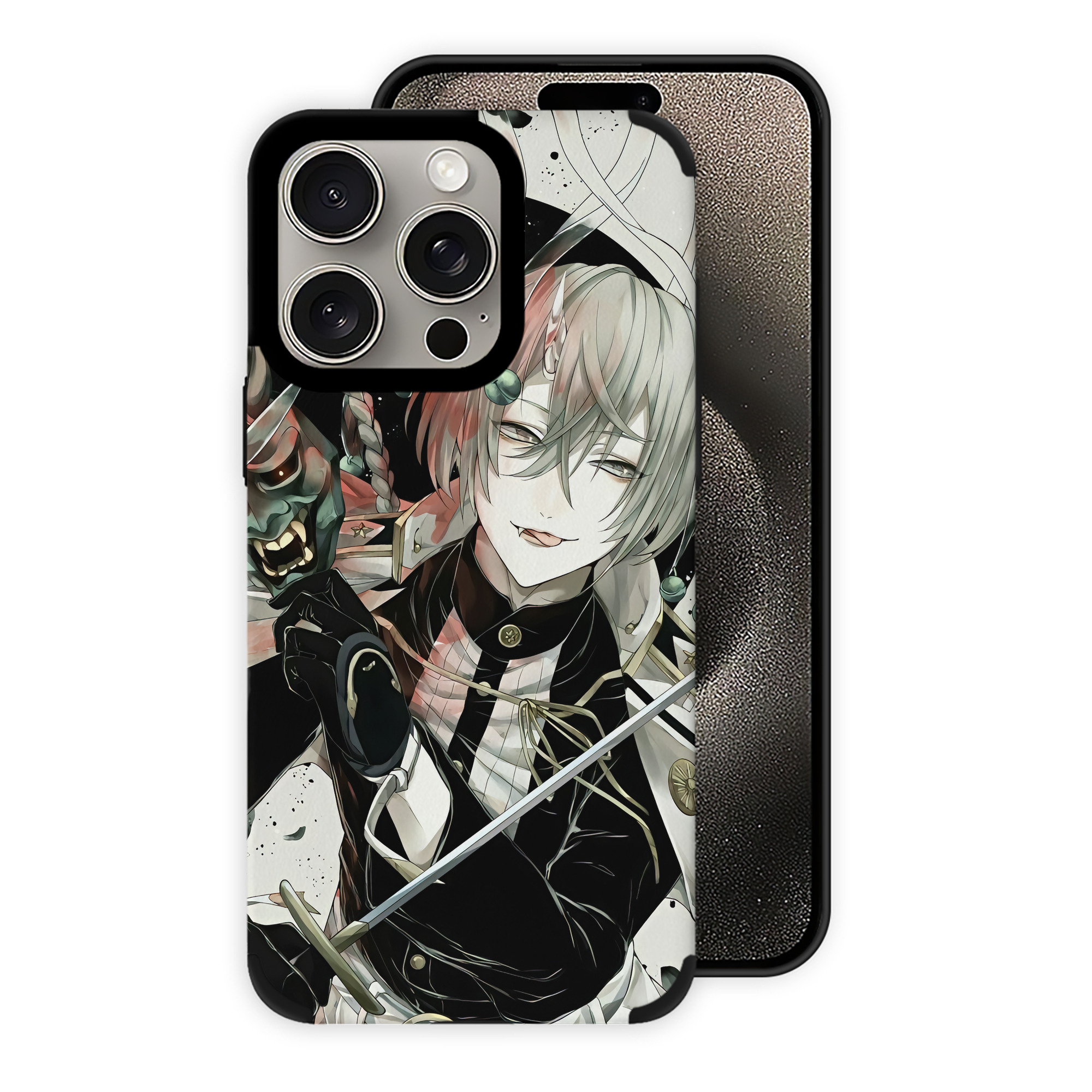 （画像用） 刀剣乱舞 Touken Ranbu 【iPhone15ProMax対応】 PUレザー スマホケース 耐衝撃＆黄変防止