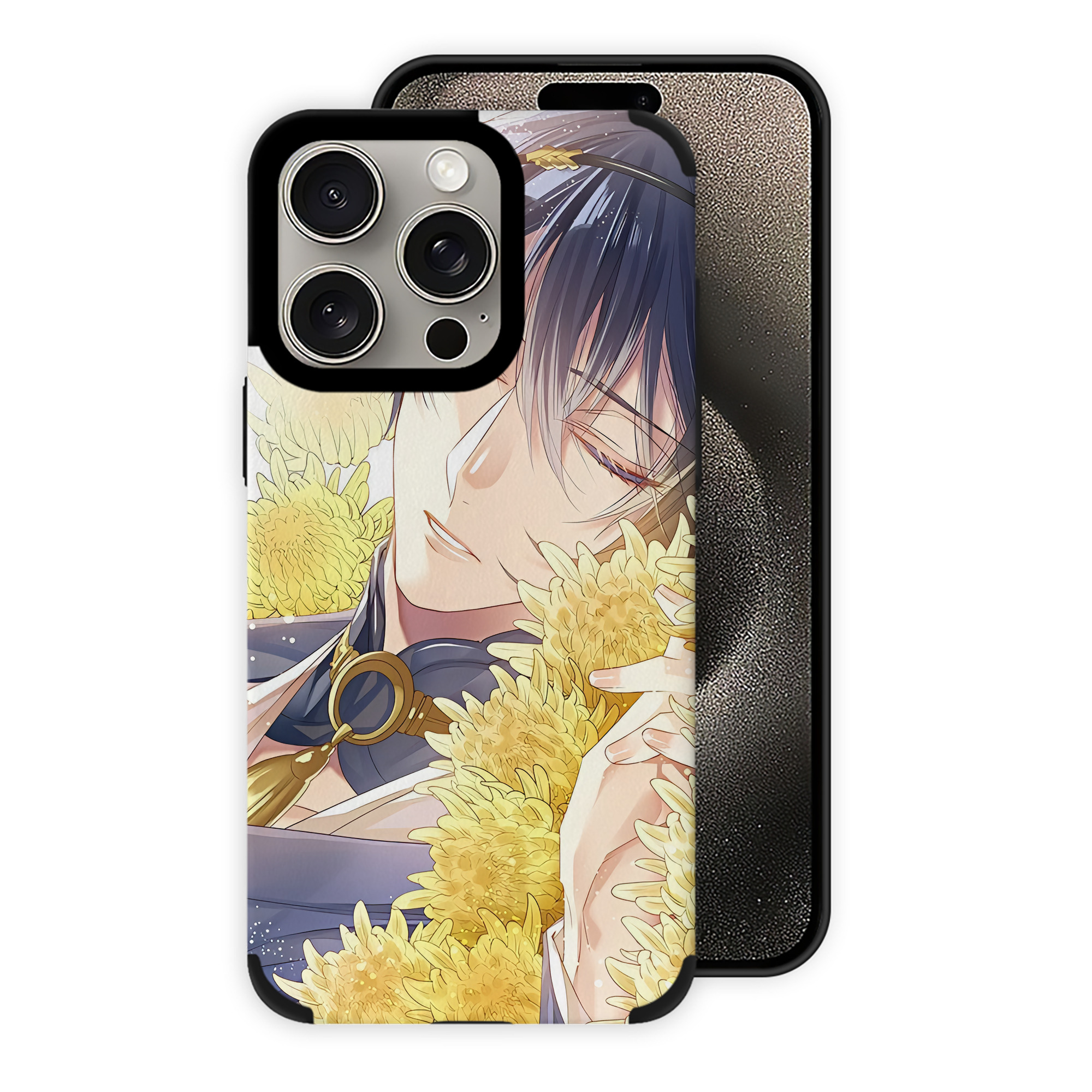 （画像用） 刀剣乱舞 Touken Ranbu 【iPhone15ProMax対応】 PUレザー スマホケース 耐衝撃＆黄変防止