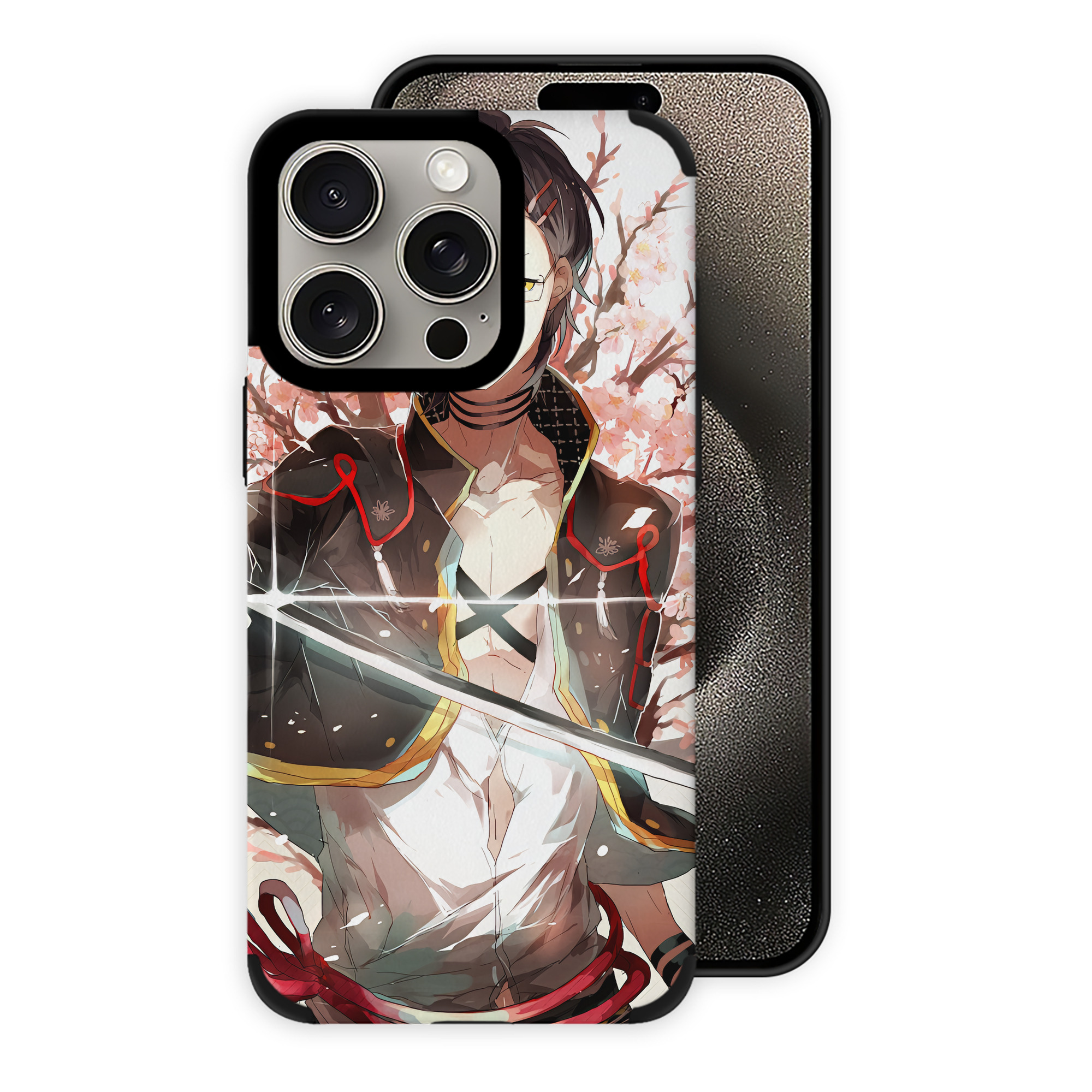 （画像用） 刀剣乱舞 Touken Ranbu 【iPhone15ProMax対応】 PUレザー スマホケース 耐衝撃＆黄変防止