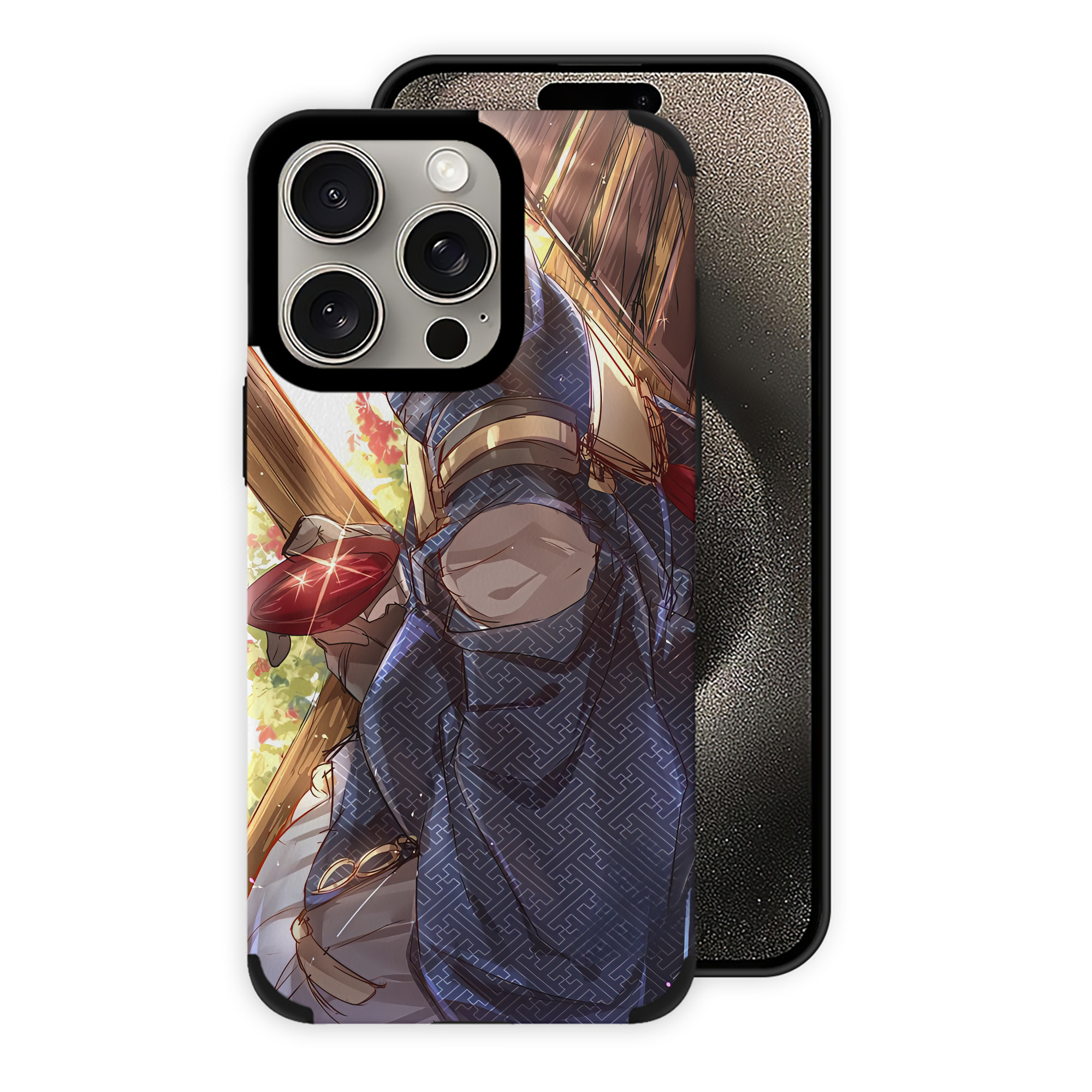 （画像用） 刀剣乱舞 Touken Ranbu 【iPhone15ProMax対応】 PUレザー スマホケース 耐衝撃＆黄変防止