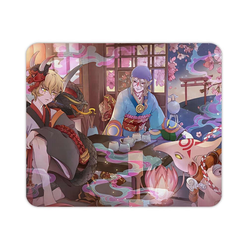 （画像用） 刀剣乱舞 Touken Ranbu マウスパッド ステッチ加工 ラバー素材 防水 滑り止め 超薄型 ゲーミング/オフィス対応
