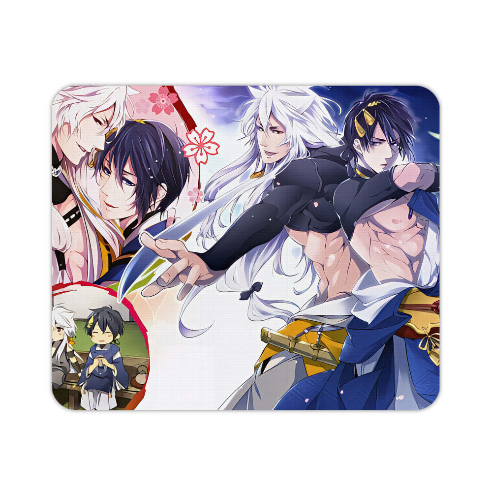（画像用） 刀剣乱舞 Touken Ranbu マウスパッド ステッチ加工 ラバー素材 防水 滑り止め 超薄型 ゲーミング/オフィス対応