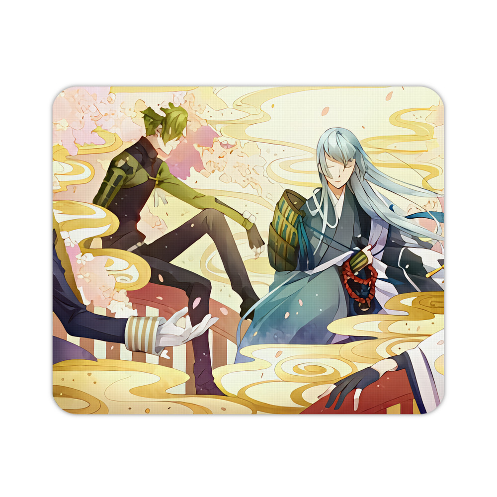 （画像用） 刀剣乱舞 Touken Ranbu マウスパッド ステッチ加工 ラバー素材 防水 滑り止め 超薄型 ゲーミング/オフィス対応