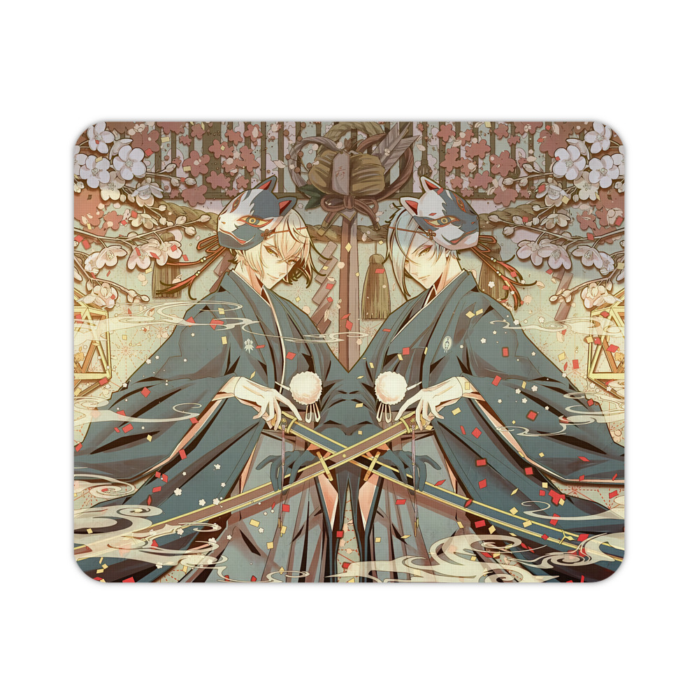 （画像用） 刀剣乱舞 Touken Ranbu マウスパッド ステッチ加工 ラバー素材 防水 滑り止め 超薄型 ゲーミング/オフィス対応