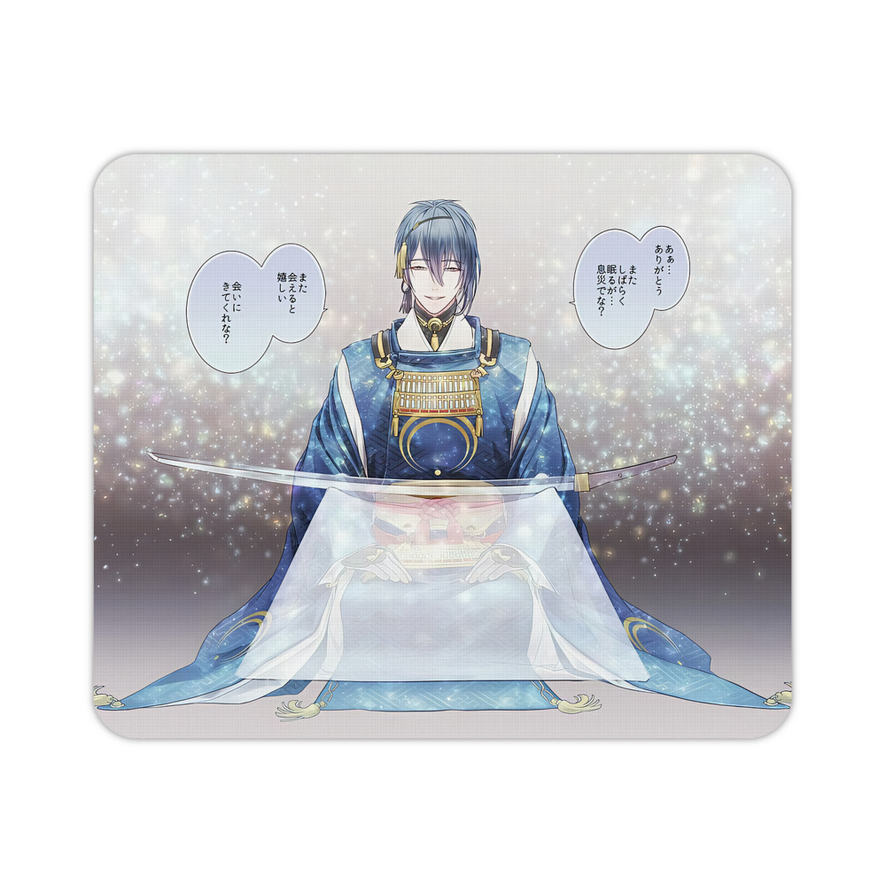 （画像用） 刀剣乱舞 Touken Ranbu マウスパッド ステッチ加工 ラバー素材 防水 滑り止め 超薄型 ゲーミング/オフィス対応