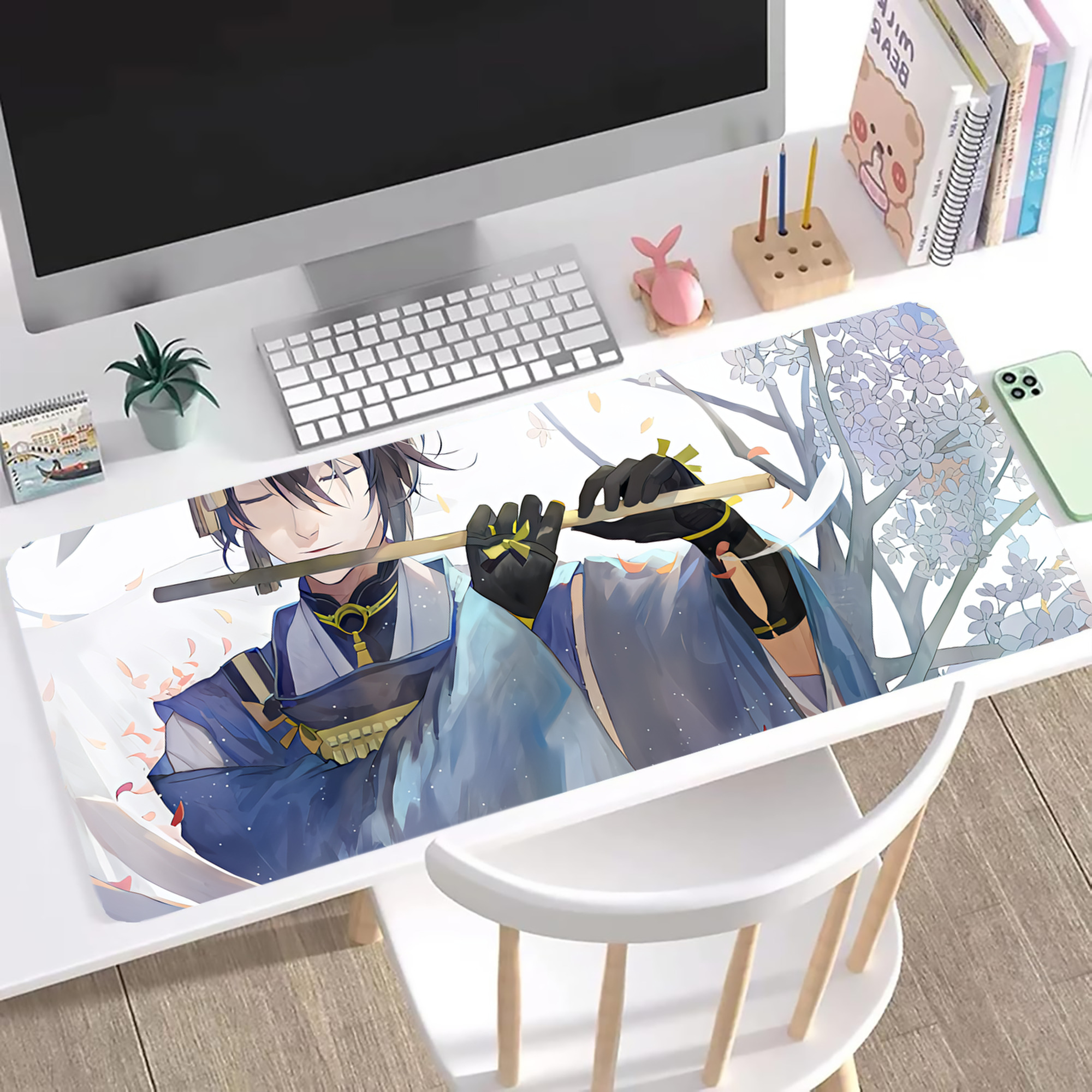 （画像用） 刀剣乱舞 Touken Ranbu ステッチ加工 大判デスクマット／滑り止めマウスパッド