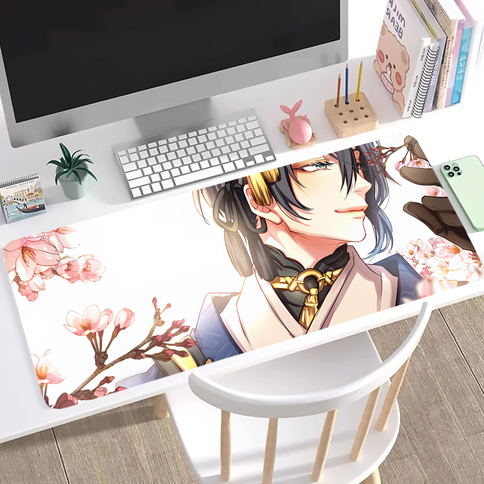 （画像用） 刀剣乱舞 Touken Ranbu ステッチ加工 大判デスクマット／滑り止めマウスパッド