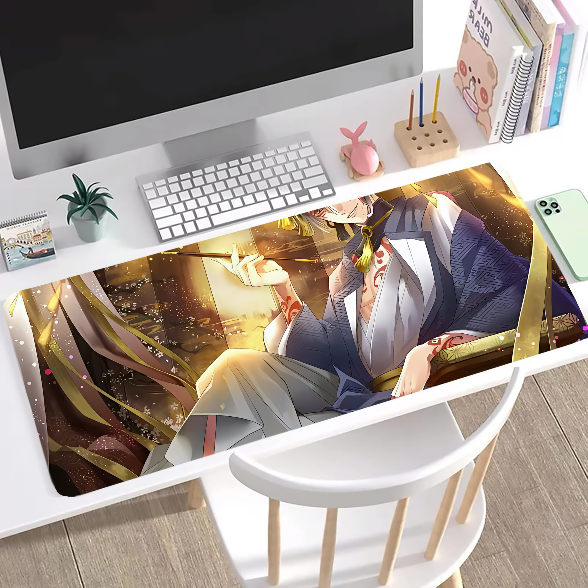 （画像用） 刀剣乱舞 Touken Ranbu ステッチ加工 大判デスクマット／滑り止めマウスパッド