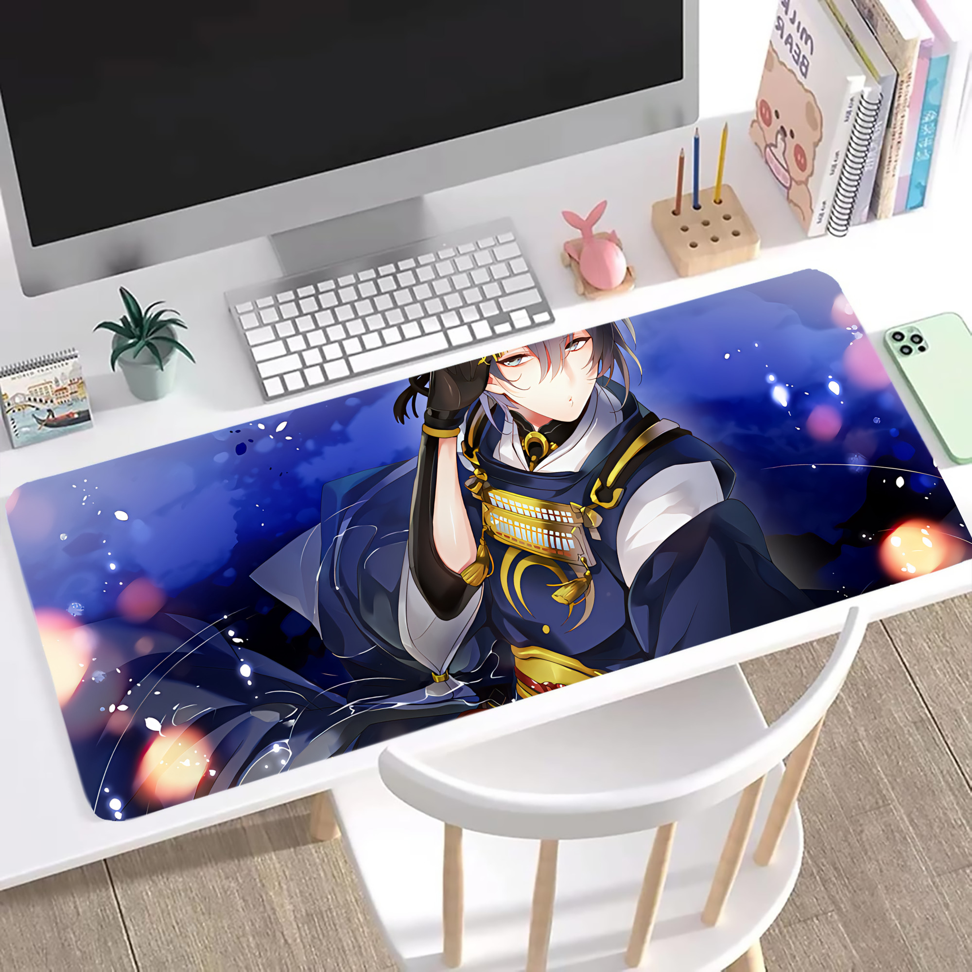 （画像用） 刀剣乱舞 Touken Ranbu ステッチ加工 大判デスクマット／滑り止めマウスパッド