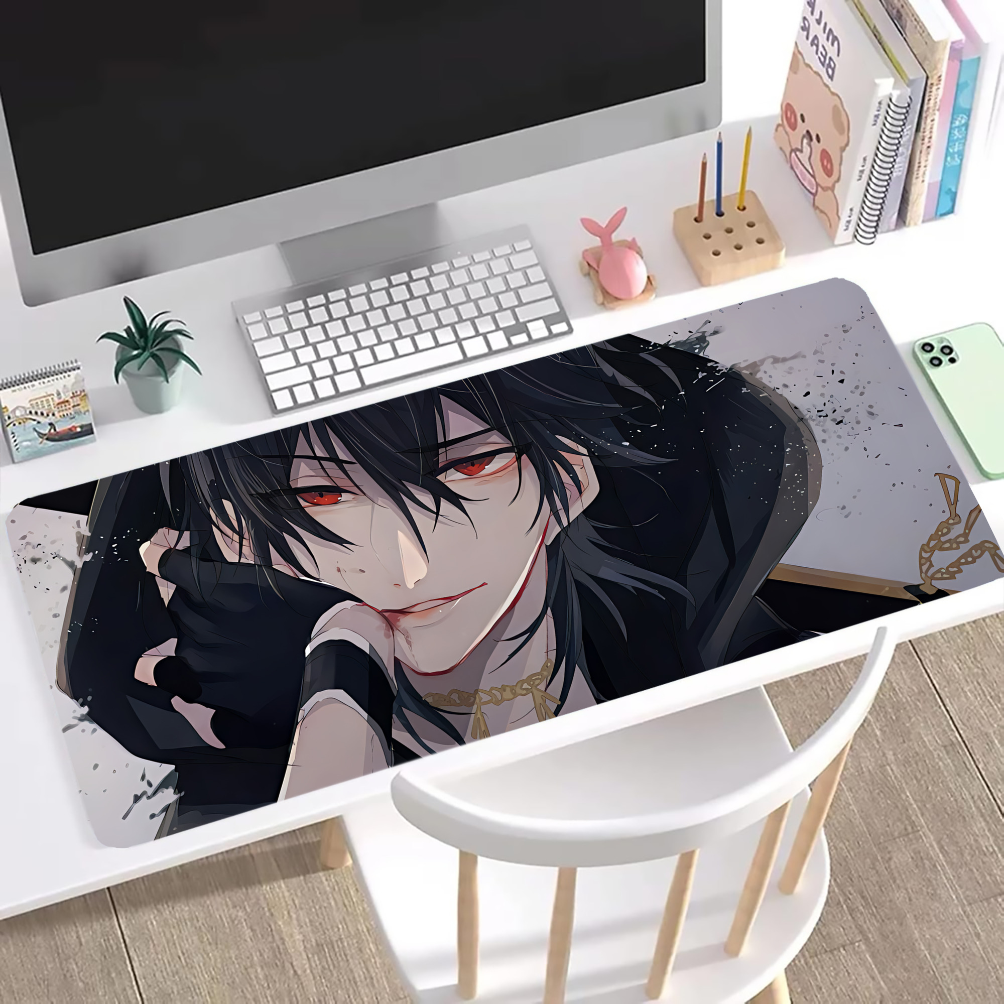 （画像用） 刀剣乱舞 Touken Ranbu ステッチ加工 大判デスクマット／滑り止めマウスパッド