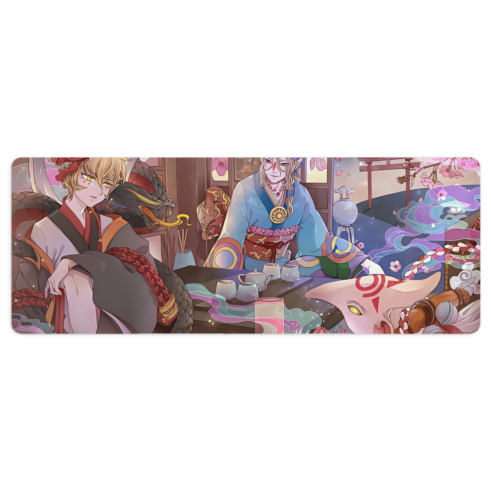 （画像用） 刀剣乱舞 Touken Ranbu ステッチ加工 大判デスクマット／滑り止めマウスパッド