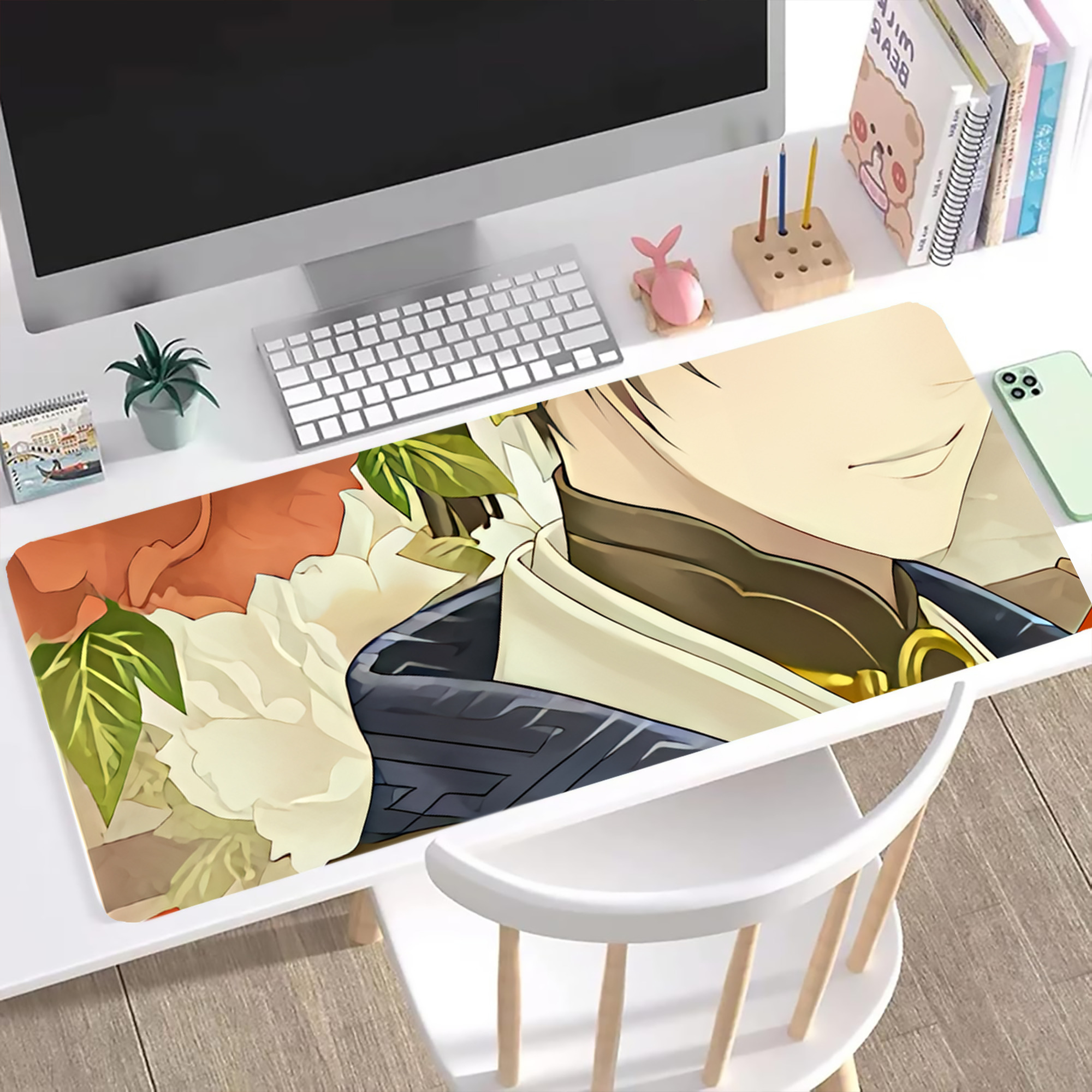 （画像用） 刀剣乱舞 Touken Ranbu ステッチ加工 大判デスクマット／滑り止めマウスパッド