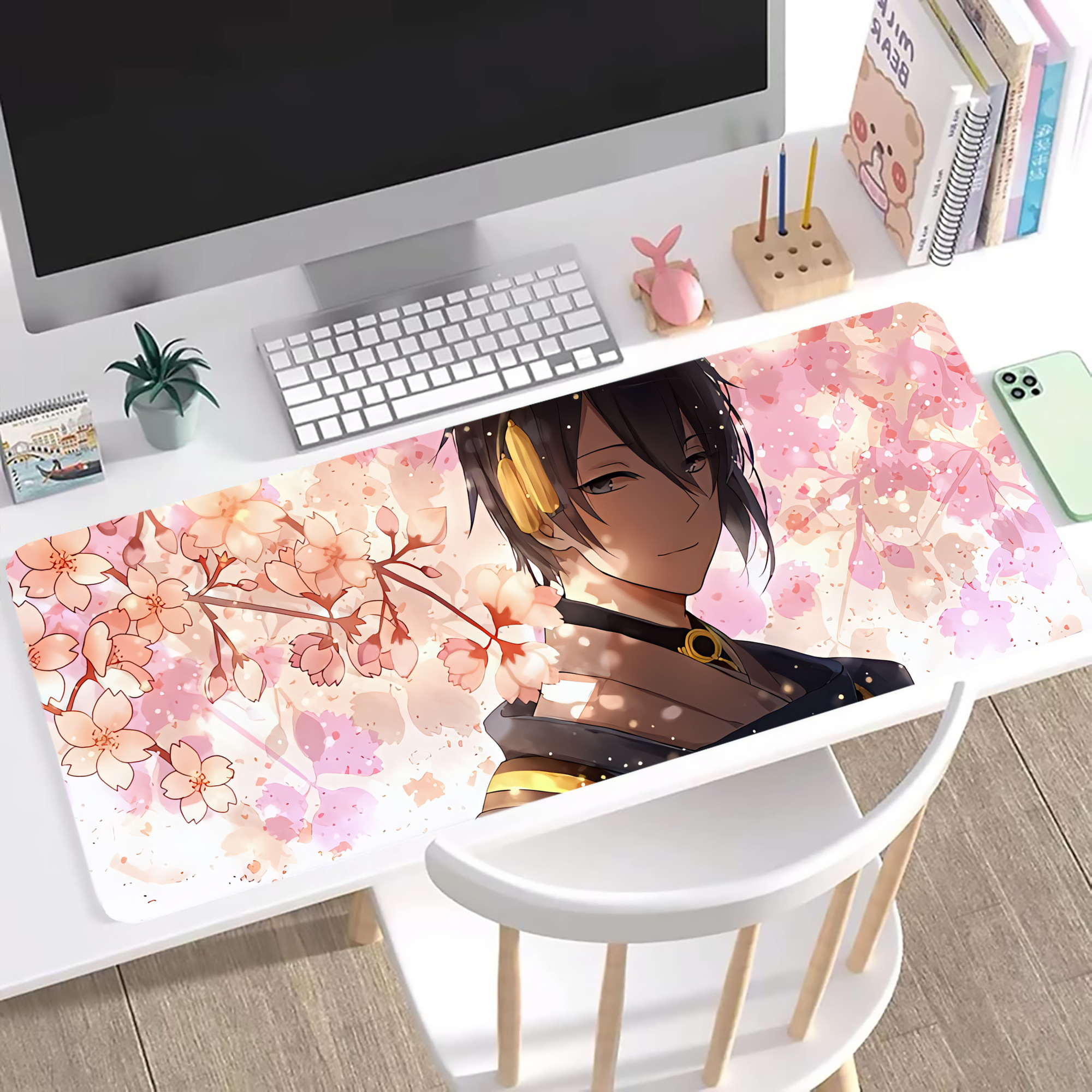 （画像用） 刀剣乱舞 Touken Ranbu ステッチ加工 大判デスクマット／滑り止めマウスパッド