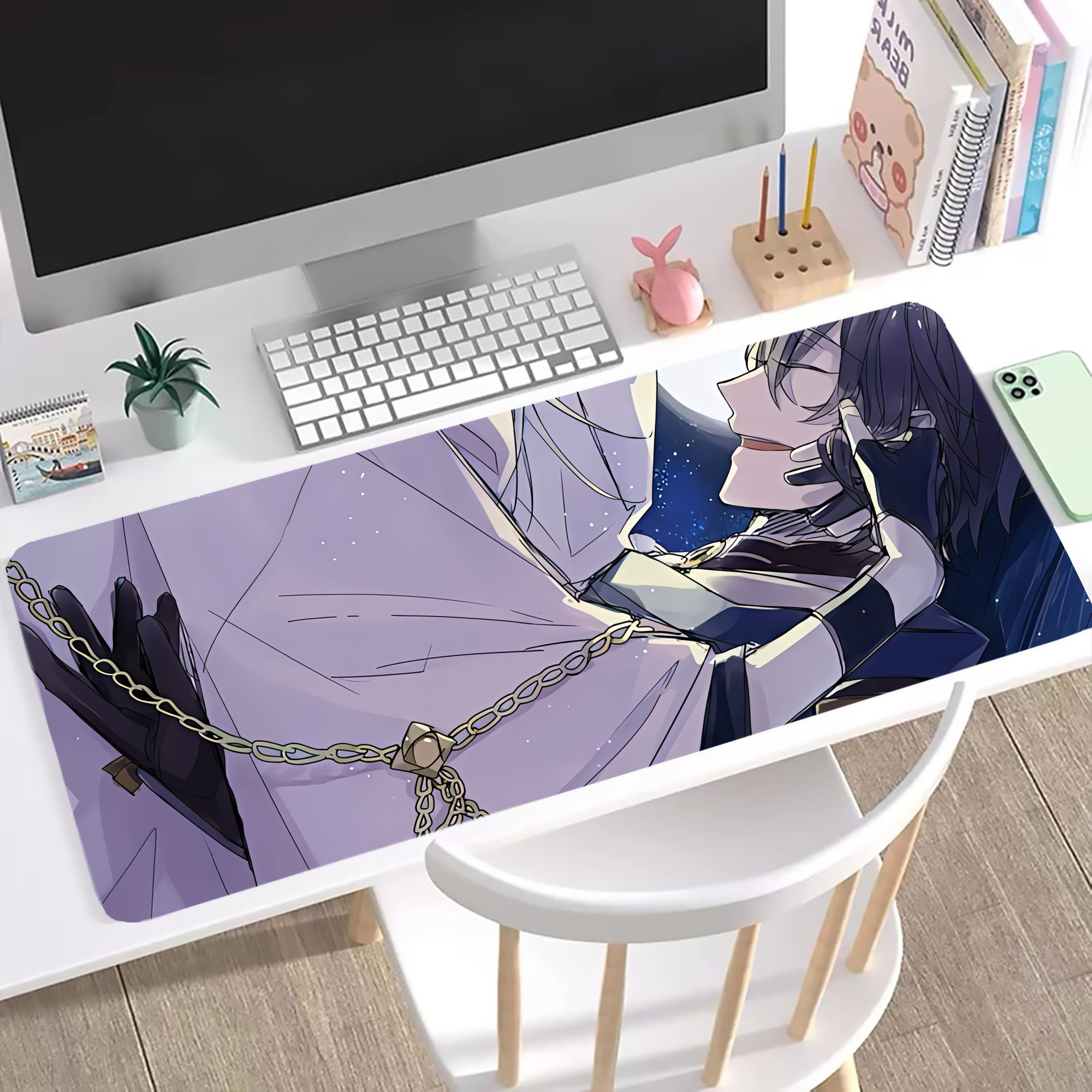 （画像用） 刀剣乱舞 Touken Ranbu ステッチ加工 大判デスクマット／滑り止めマウスパッド