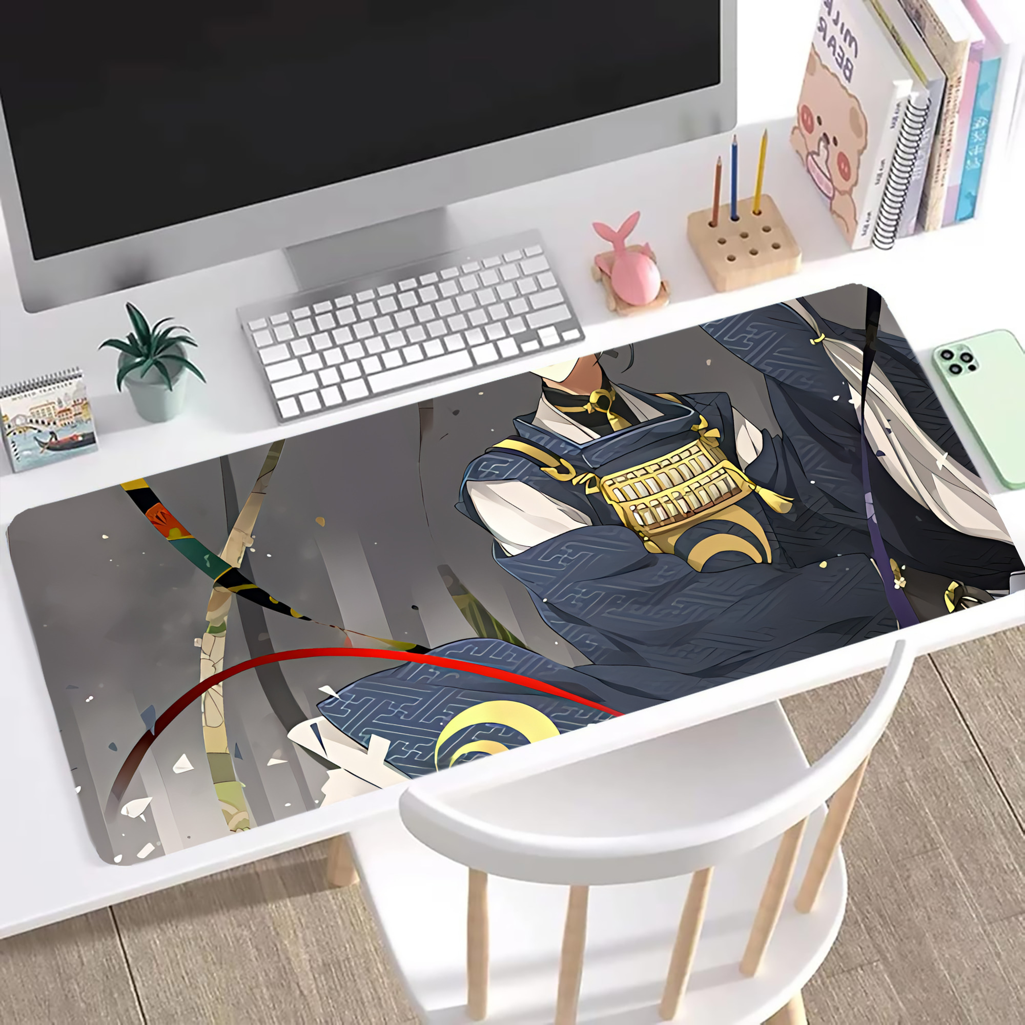 （画像用） 刀剣乱舞 Touken Ranbu ステッチ加工 大判デスクマット／滑り止めマウスパッド