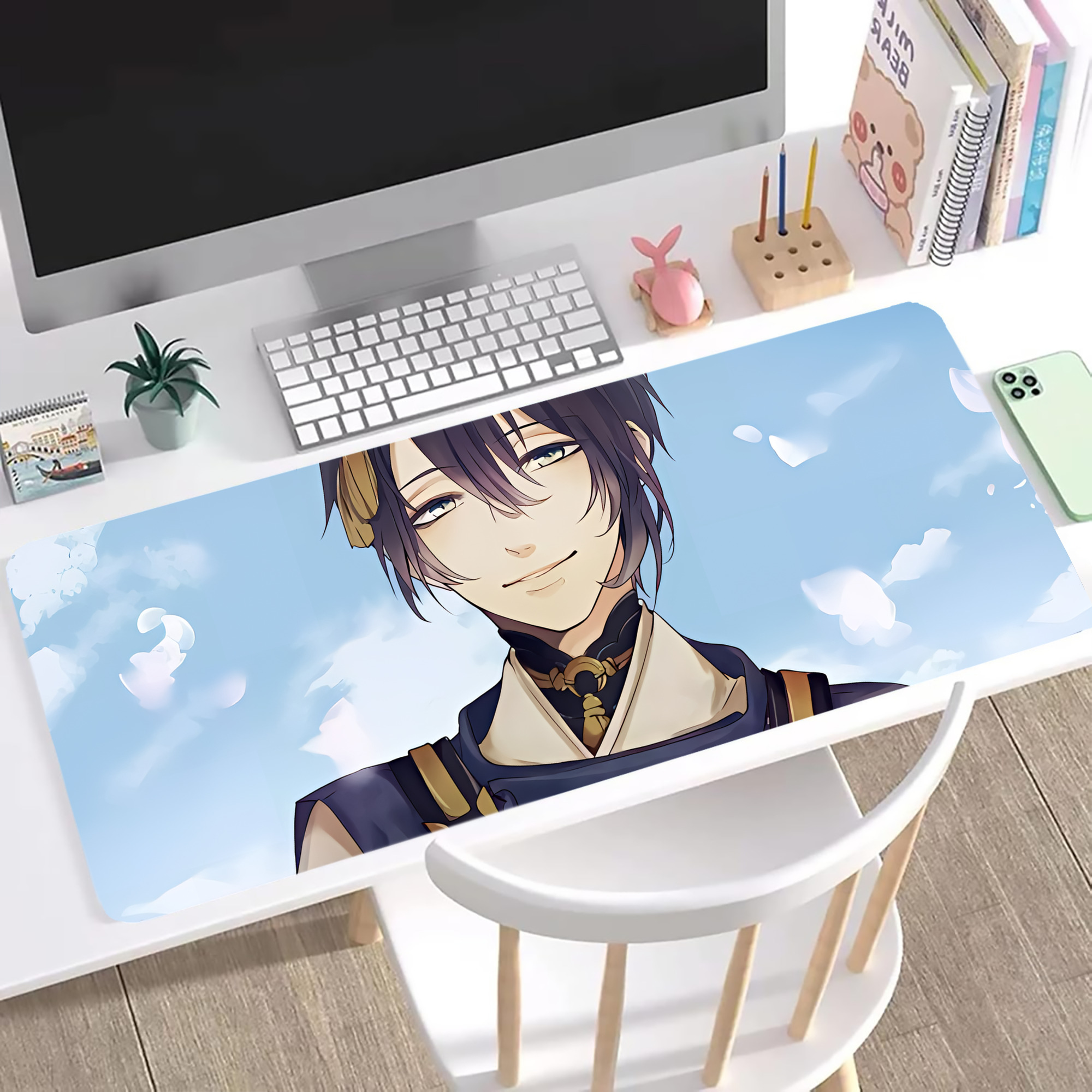 （画像用） 刀剣乱舞 Touken Ranbu ステッチ加工 大判デスクマット／滑り止めマウスパッド