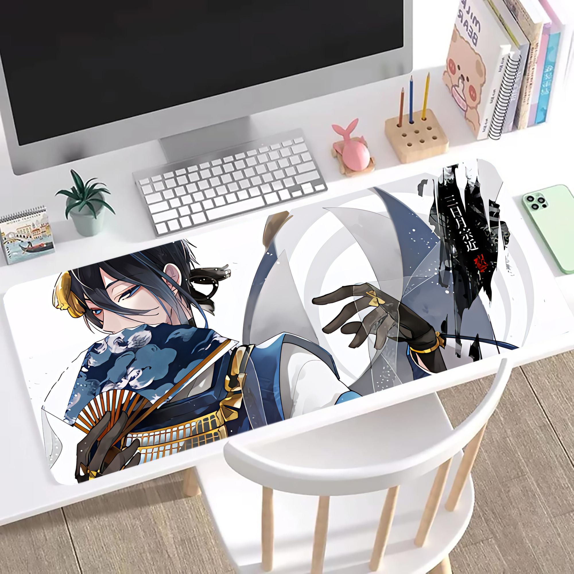 （画像用） 刀剣乱舞 Touken Ranbu ステッチ加工 大判デスクマット／滑り止めマウスパッド
