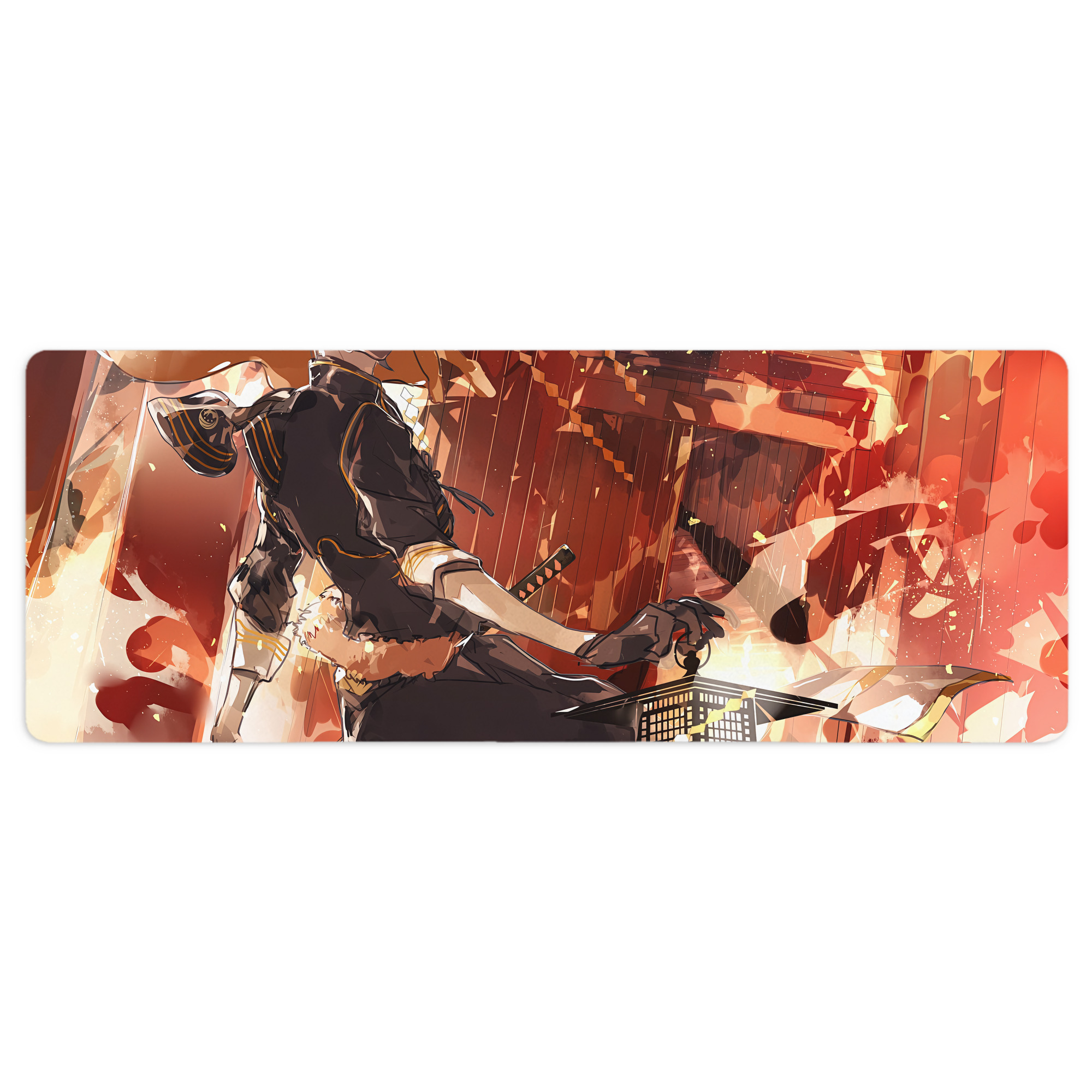 （画像用） 刀剣乱舞 Touken Ranbu ステッチ加工 大判デスクマット／滑り止めマウスパッド