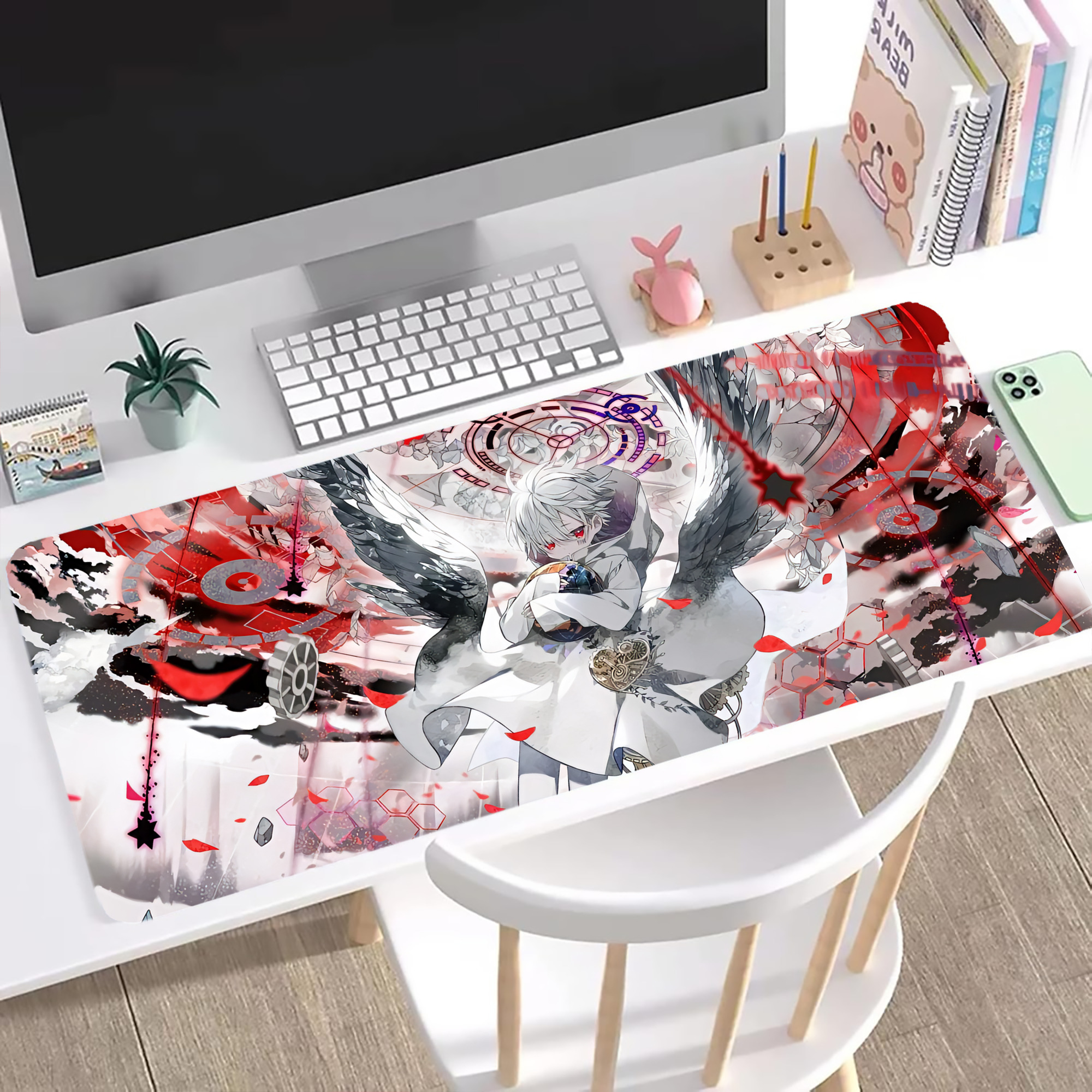 （画像用） 刀剣乱舞 Touken Ranbu ステッチ加工 大判デスクマット／滑り止めマウスパッド