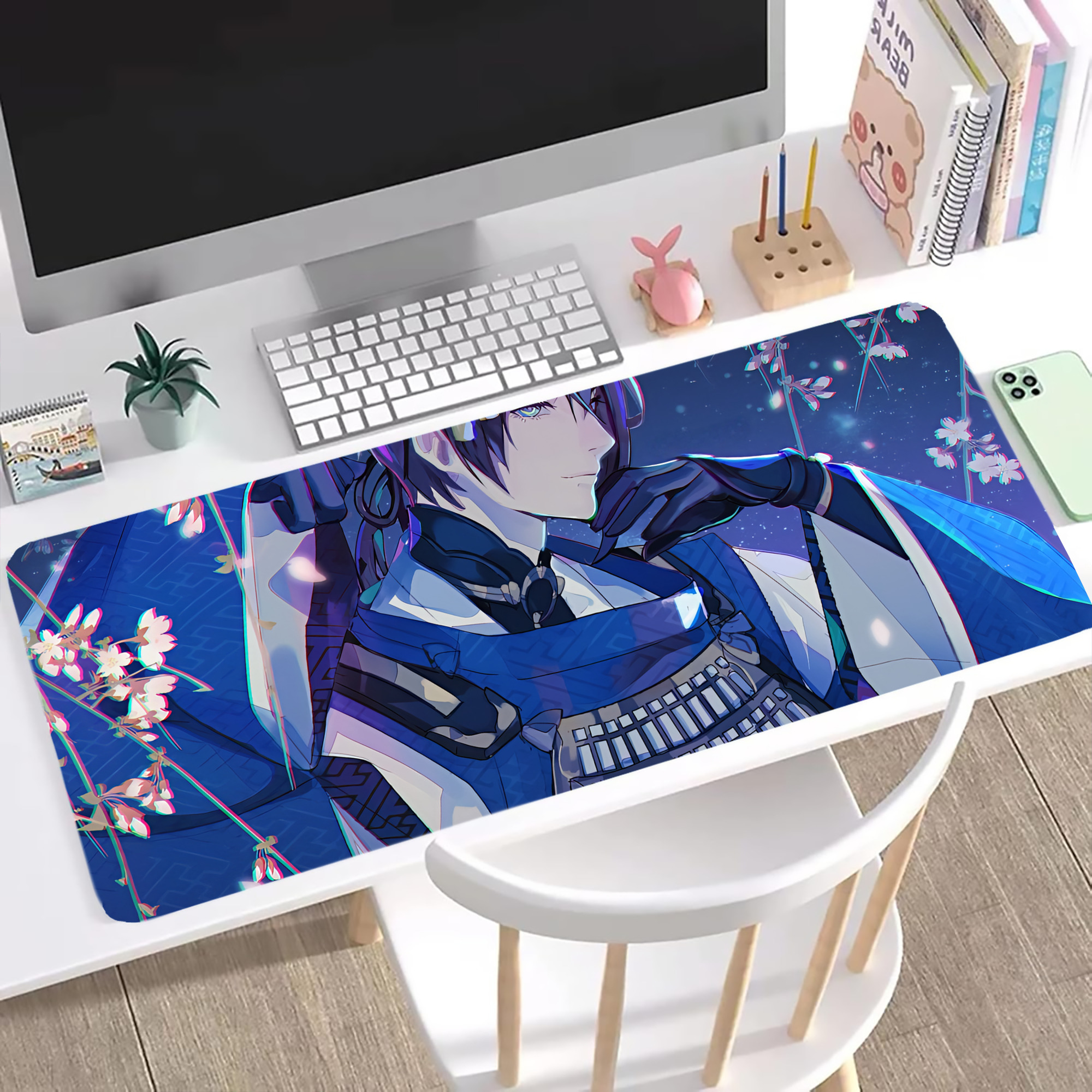（画像用） 刀剣乱舞 Touken Ranbu ステッチ加工 大判デスクマット／滑り止めマウスパッド