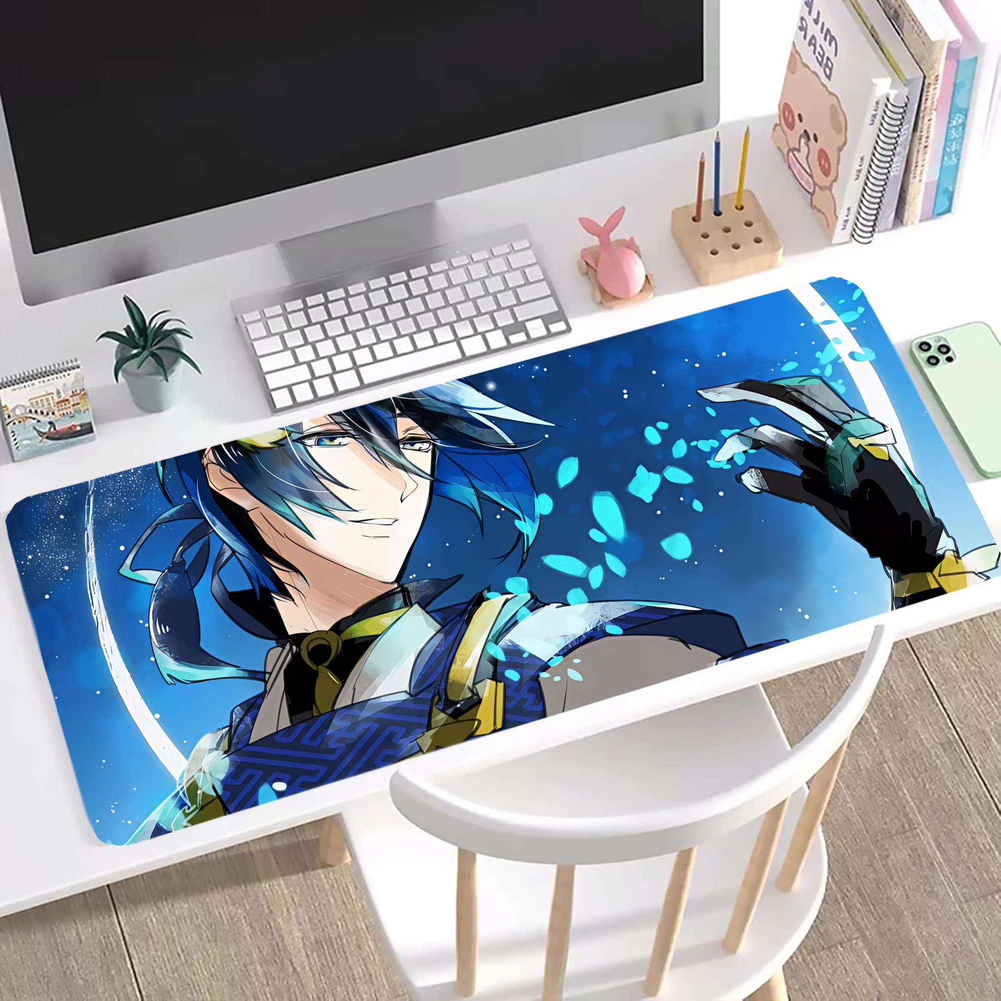 （画像用） 刀剣乱舞 Touken Ranbu ステッチ加工 大判デスクマット／滑り止めマウスパッド