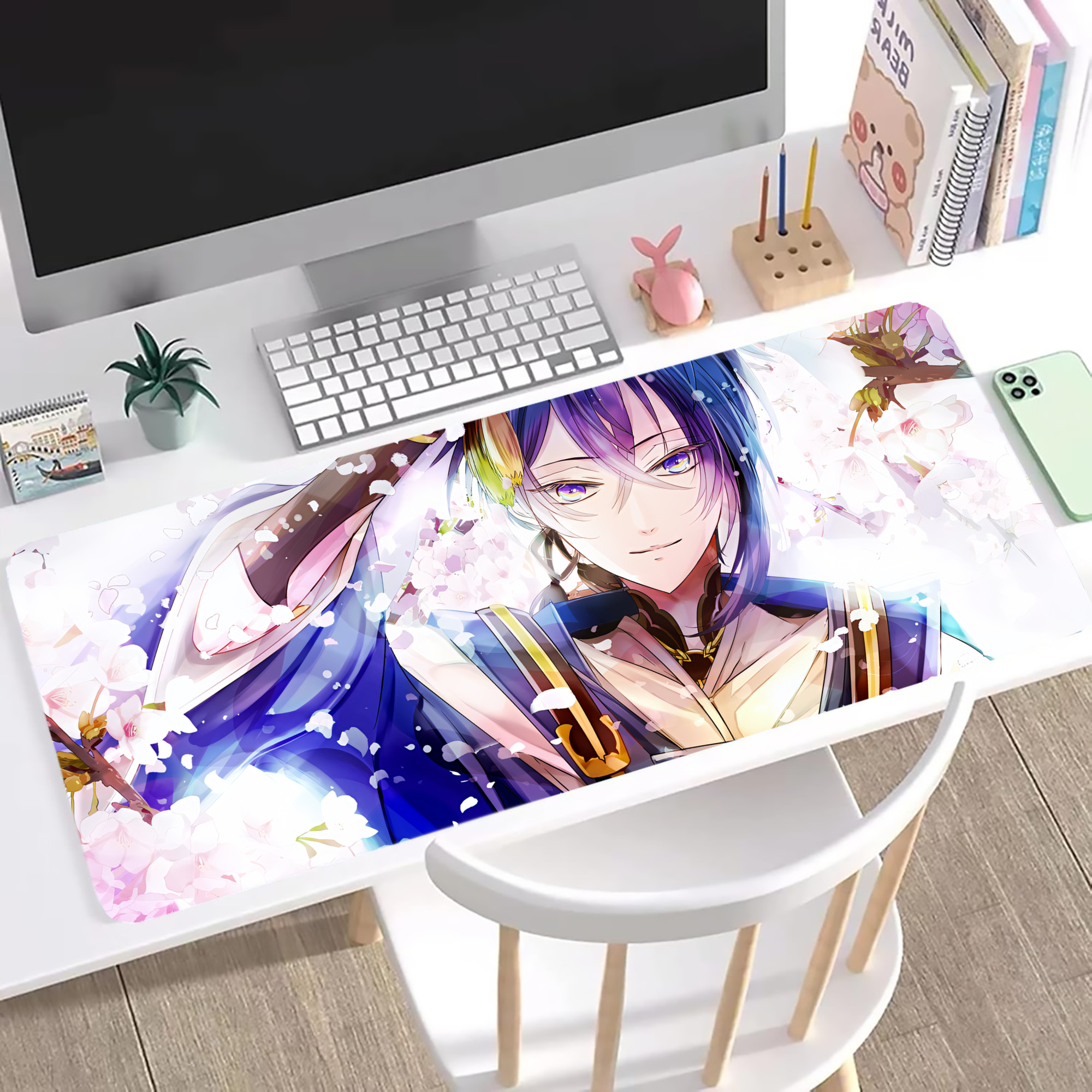 （画像用） 刀剣乱舞 Touken Ranbu ステッチ加工 大判デスクマット／滑り止めマウスパッド