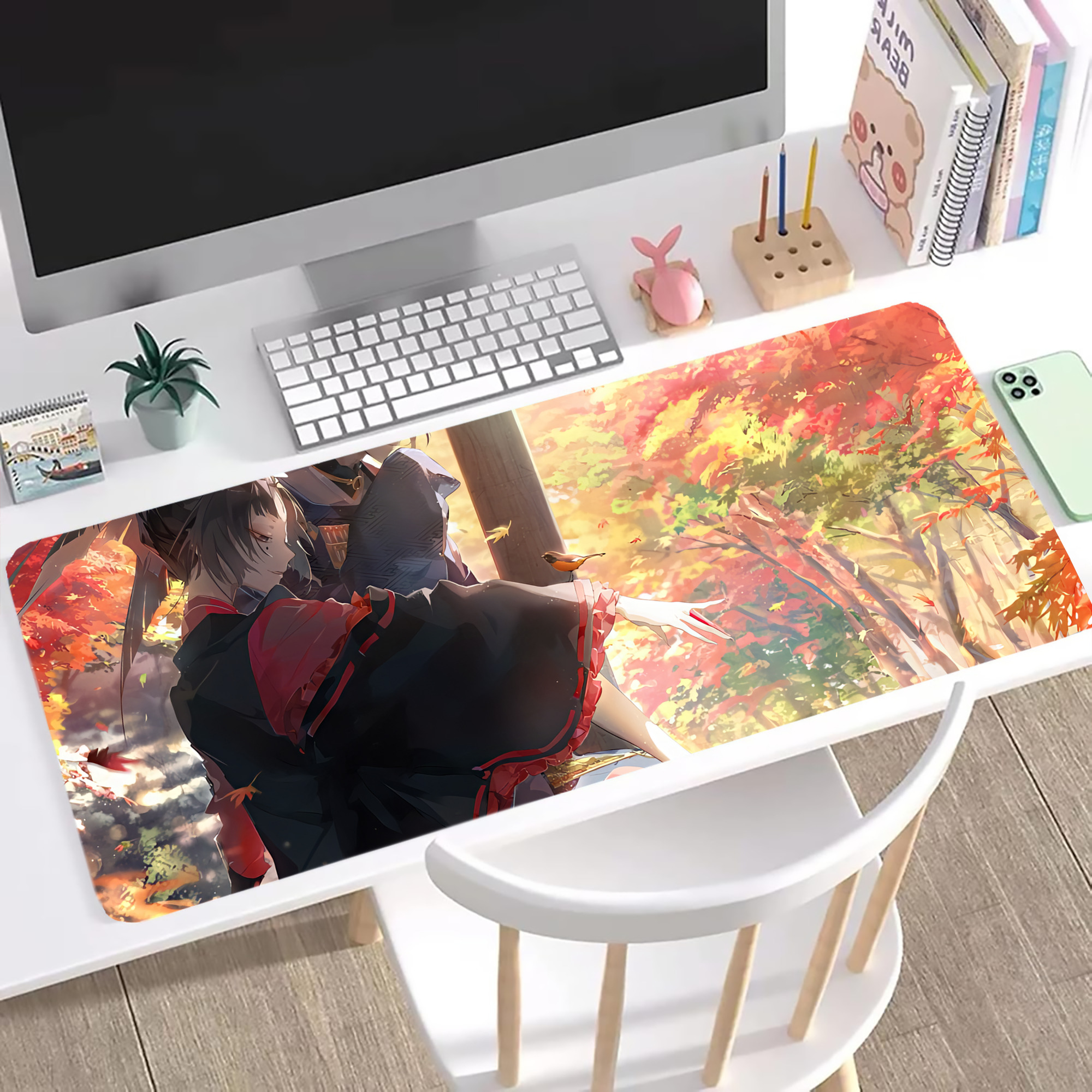 （画像用） 刀剣乱舞 Touken Ranbu ステッチ加工 大判デスクマット／滑り止めマウスパッド