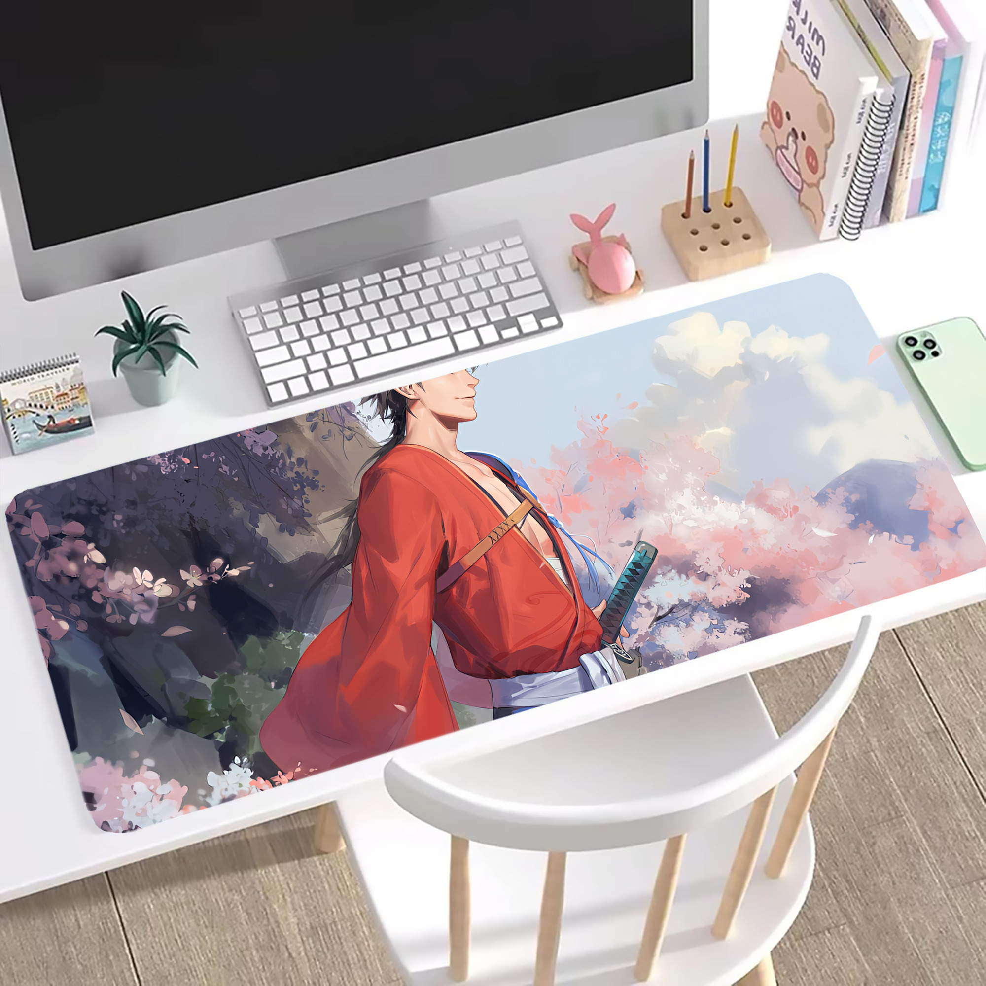 （画像用） 刀剣乱舞 Touken Ranbu ステッチ加工 大判デスクマット／滑り止めマウスパッド