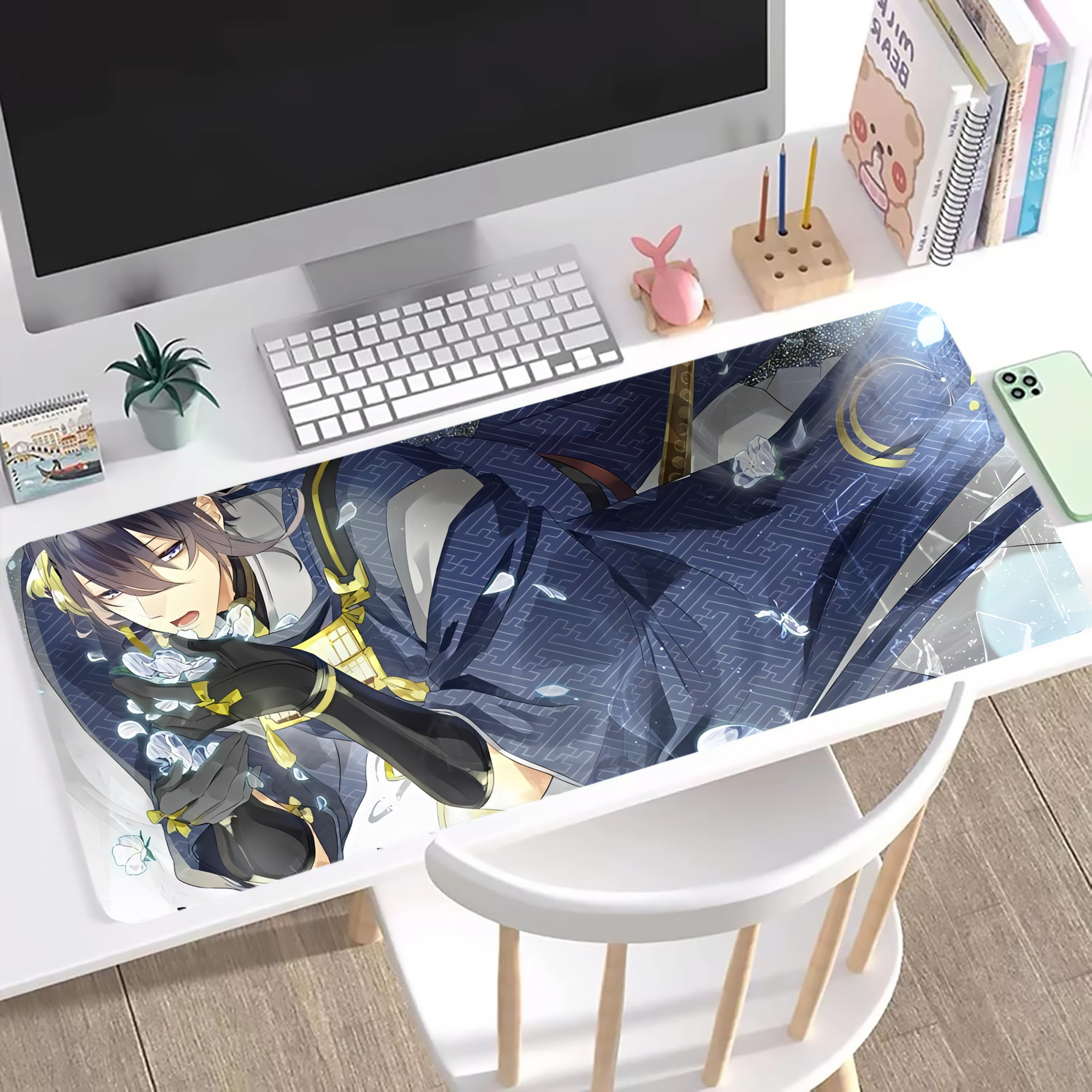 （画像用） 刀剣乱舞 Touken Ranbu ステッチ加工 大判デスクマット／滑り止めマウスパッド