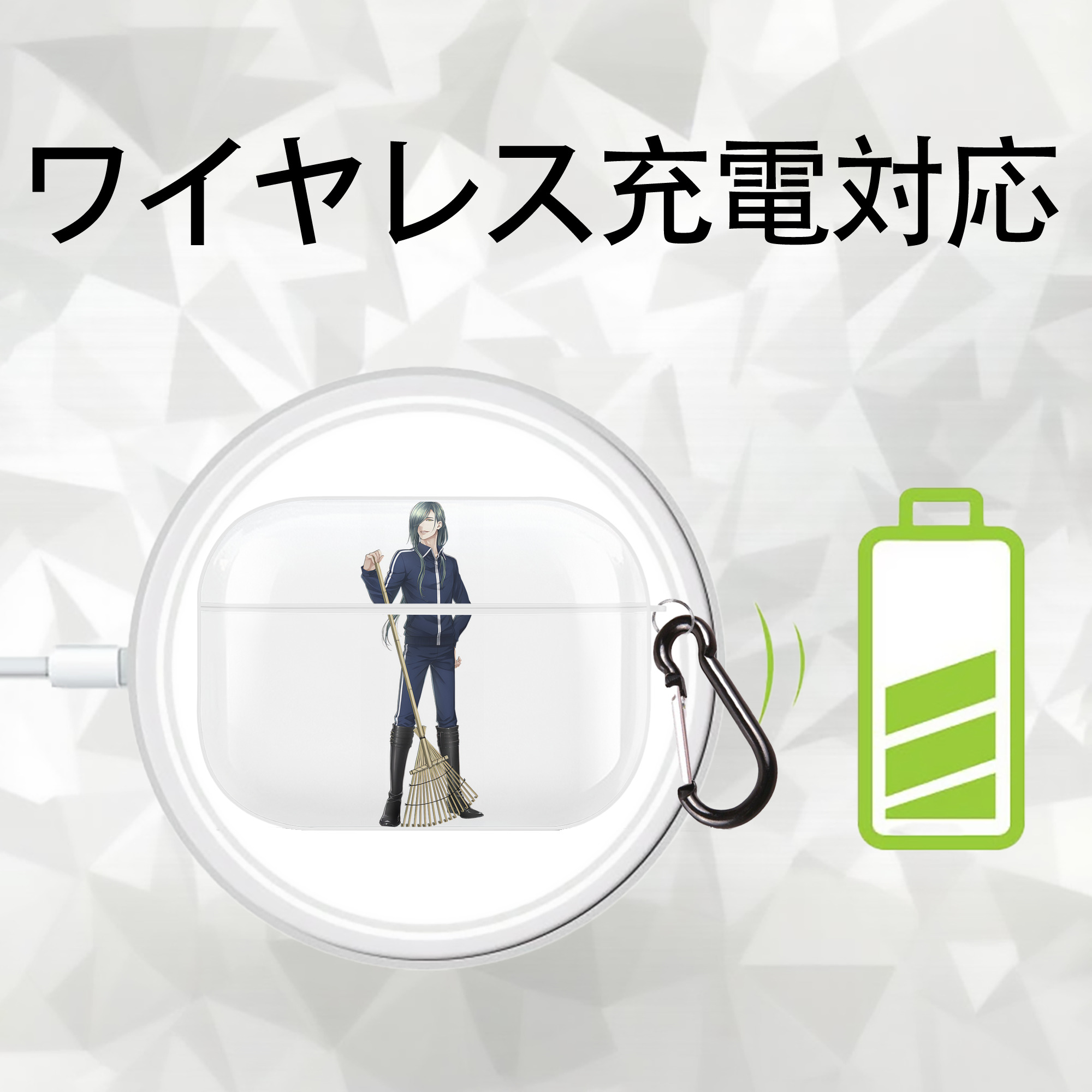 刀剣乱舞 Touken Ranbu 【AirPods Pro用】ハードシェル保護ケース 耐衝撃・防指紋・カラビナ付き商品仕様