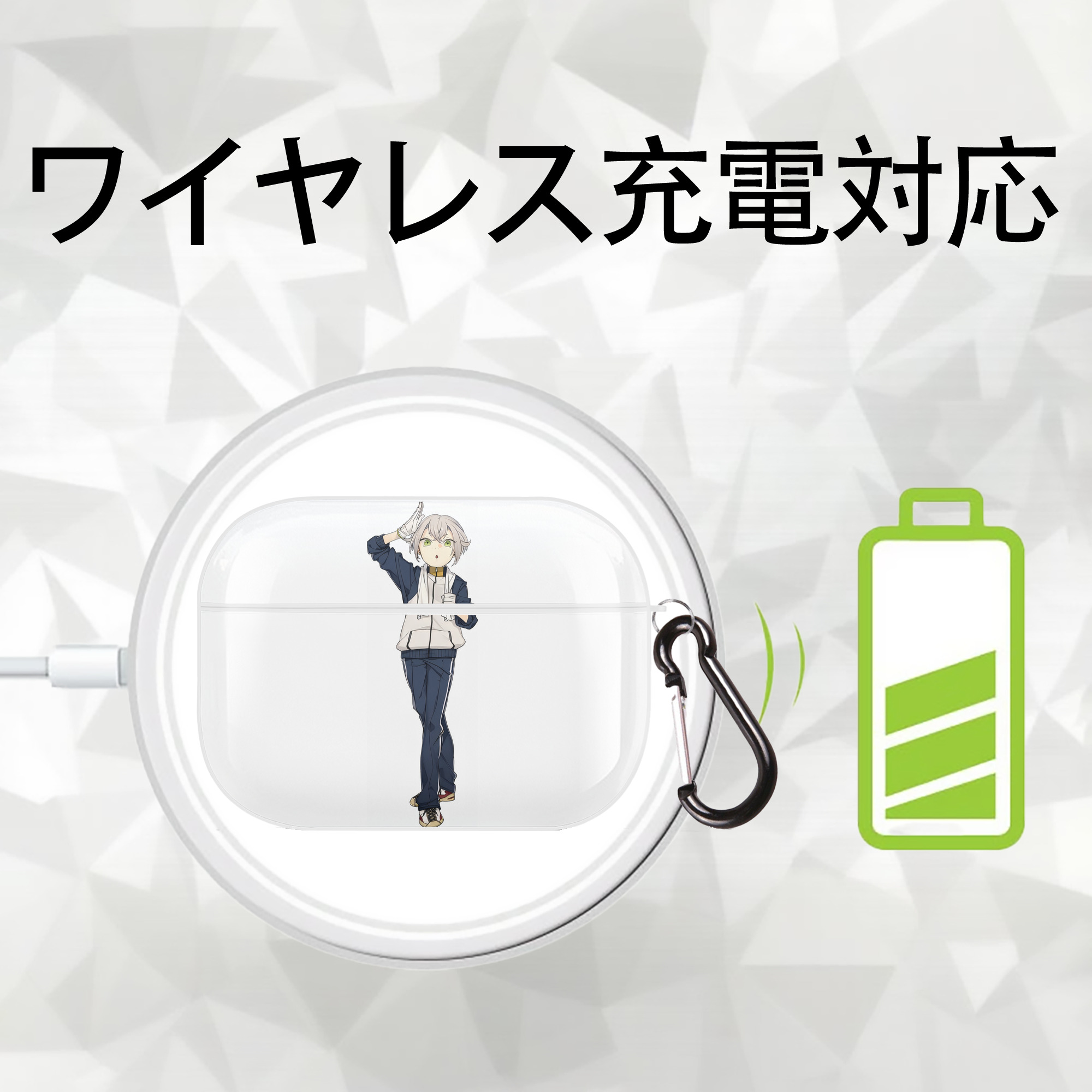刀剣乱舞 Touken Ranbu 【AirPods Pro用】ハードシェル保護ケース 耐衝撃・防指紋・カラビナ付き商品仕様