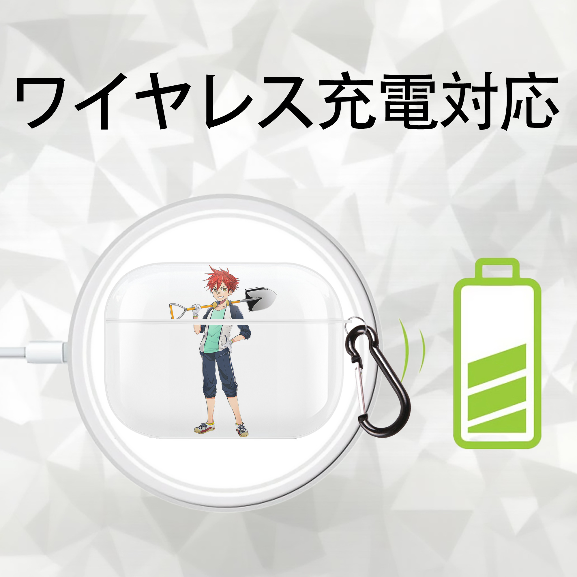 刀剣乱舞 Touken Ranbu 【AirPods Pro用】ハードシェル保護ケース 耐衝撃・防指紋・カラビナ付き商品仕様