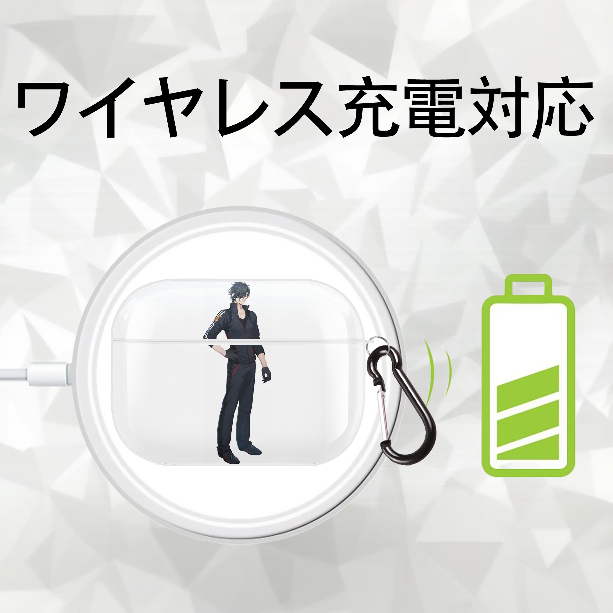 刀剣乱舞 Touken Ranbu 【AirPods Pro用】ハードシェル保護ケース 耐衝撃・防指紋・カラビナ付き商品仕様