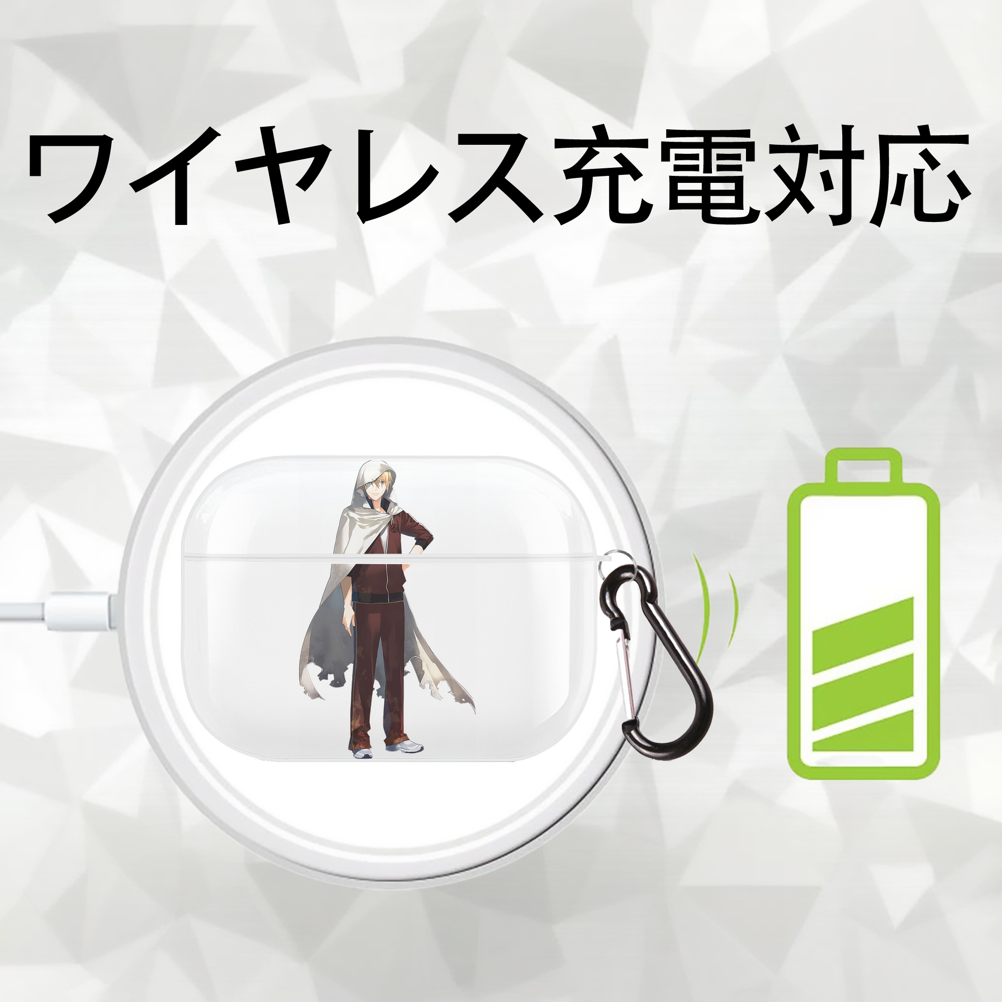 刀剣乱舞 Touken Ranbu 【AirPods Pro用】ハードシェル保護ケース 耐衝撃・防指紋・カラビナ付き商品仕様