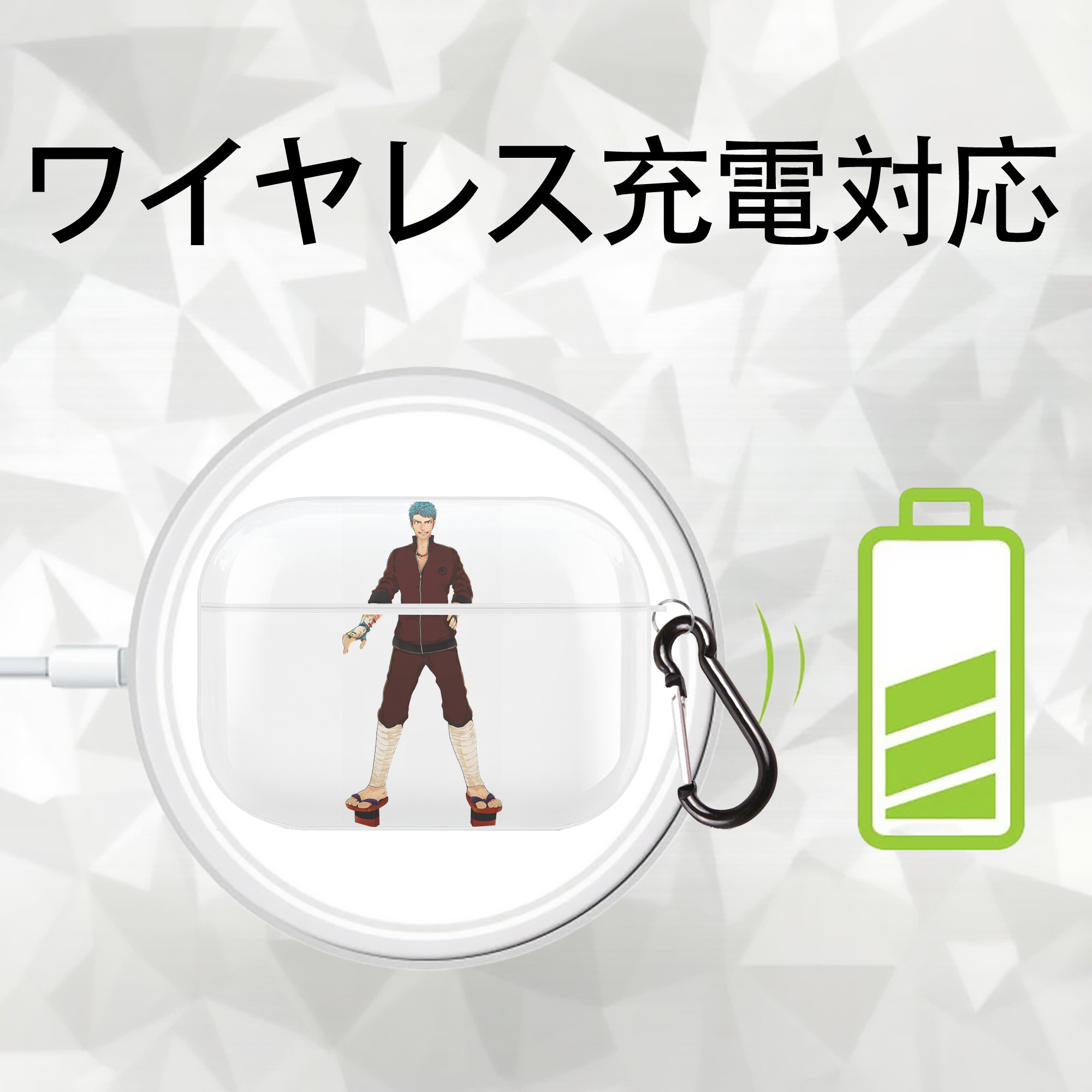 刀剣乱舞 Touken Ranbu 【AirPods Pro用】ハードシェル保護ケース 耐衝撃・防指紋・カラビナ付き商品仕様