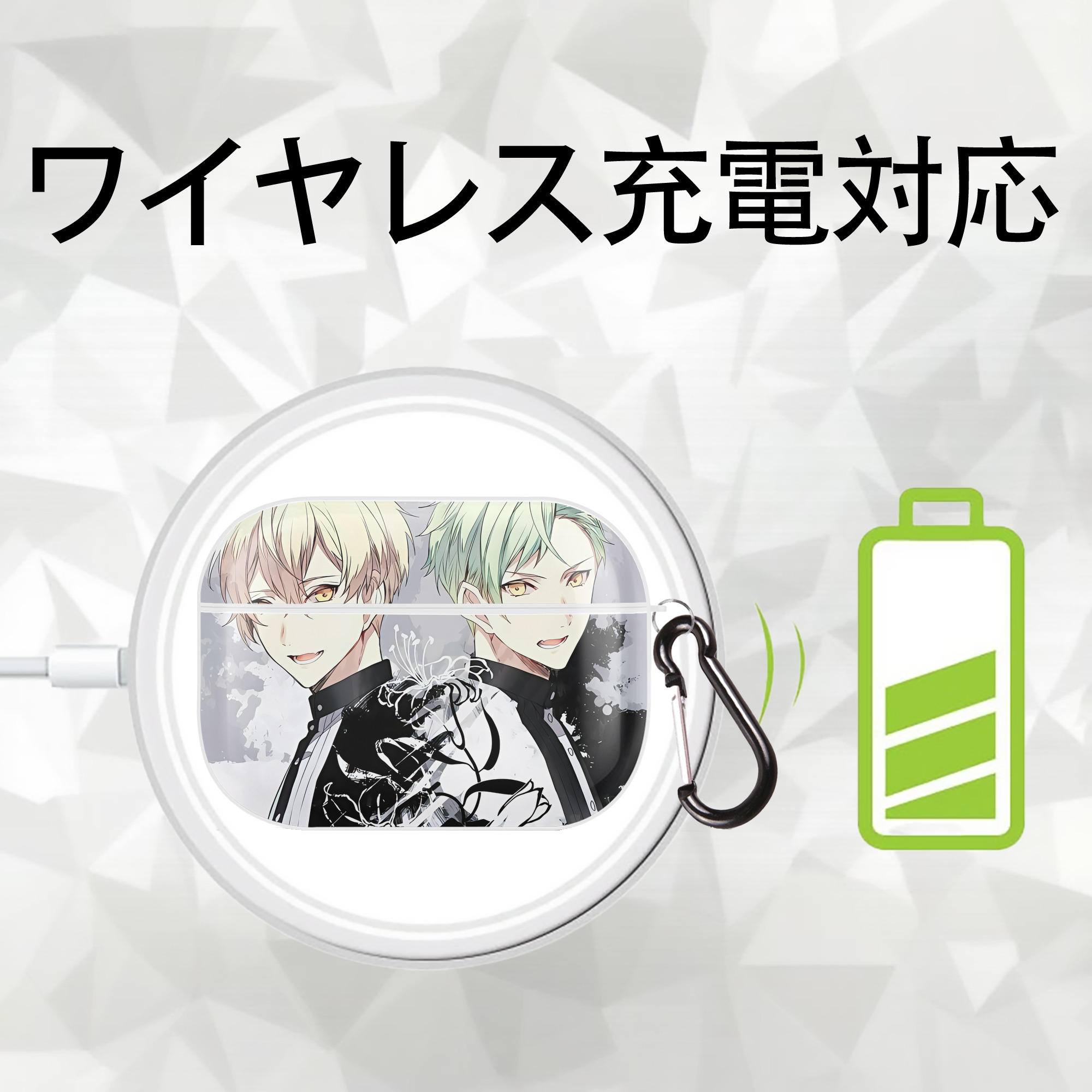 刀剣乱舞 Touken Ranbu 【AirPods Pro用】ハードシェル保護ケース 耐衝撃・防指紋・カラビナ付き商品仕様