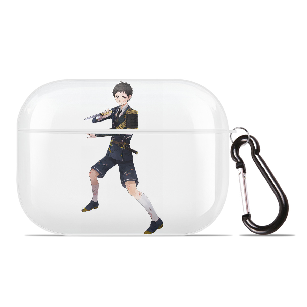 （画像用） 刀剣乱舞 Touken Ranbu 【AirPods Pro用】ハードシェル保護ケース 耐衝撃・防指紋・カラビナ付き商品仕様