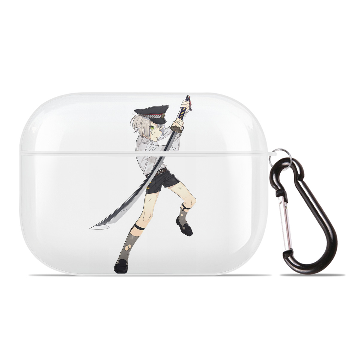 （画像用） 刀剣乱舞 Touken Ranbu 【AirPods Pro用】ハードシェル保護ケース 耐衝撃・防指紋・カラビナ付き商品仕様